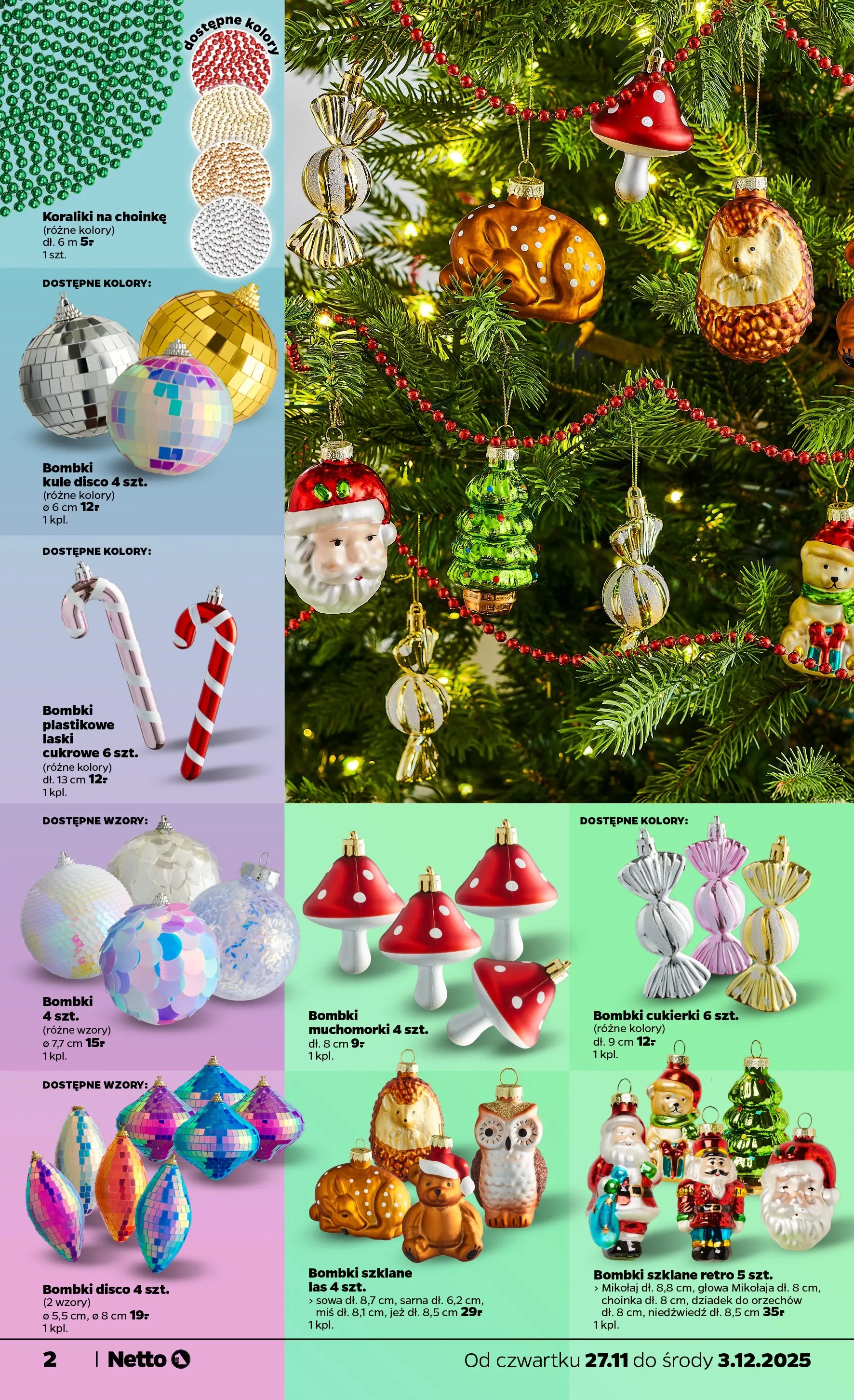 Netto - NETTO T48B Non Food ważne do 3.12 od 26.11.2025 - Aktualne promocje | Strona: 2 | Produkty: Choinka, Cukierki