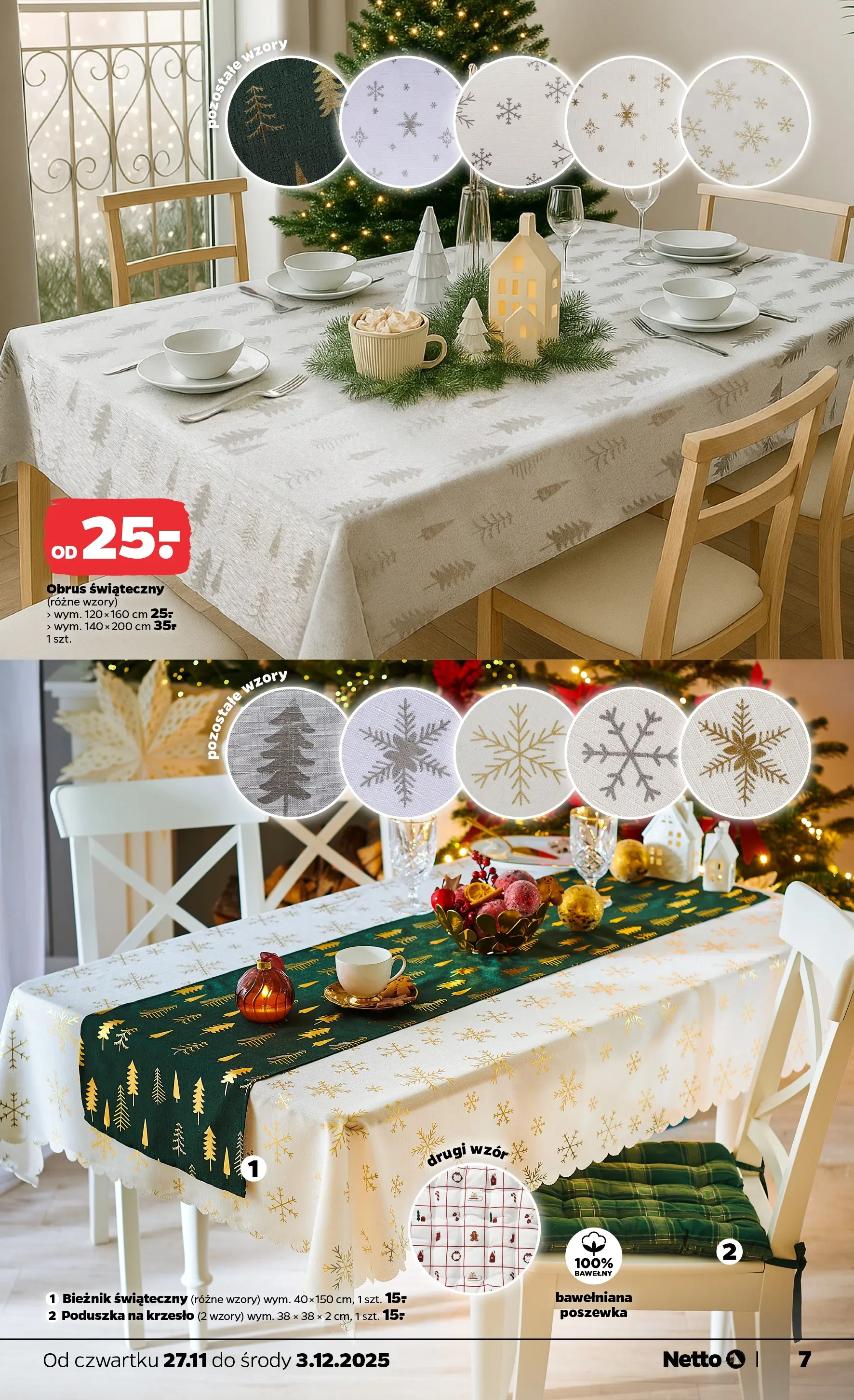 Netto - NETTO T48B Non Food ważne do 3.12 od 26.11.2025 - Aktualne promocje | Strona: 7 | Produkty: Poduszka, Krzesło