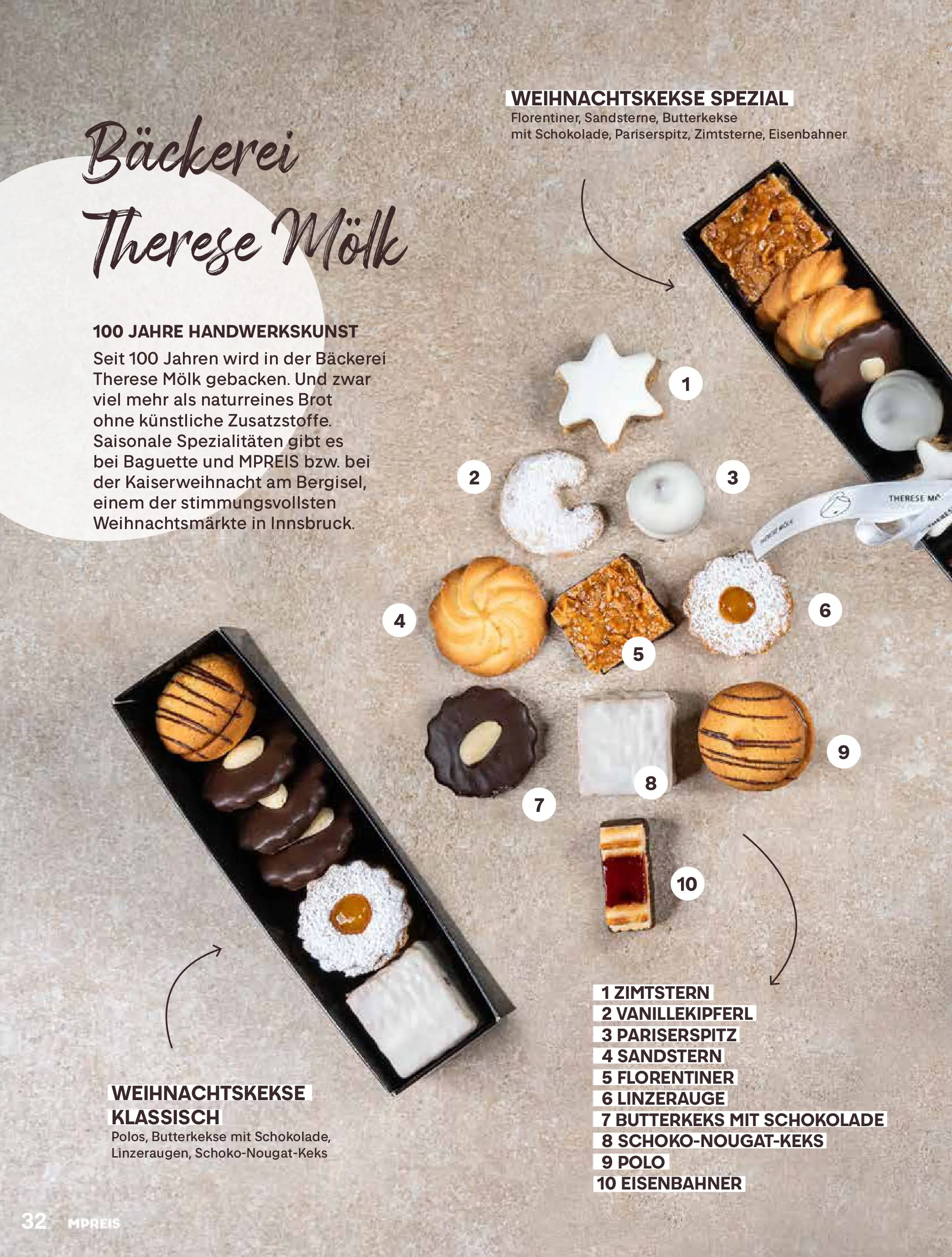 MPREIS Momente Pfunds von 23.11.2025 - Aktuelle Angebote | Seite: 32 | Produkte: Jääkaappipakastin, Bäckerei, Brot, Schokolade