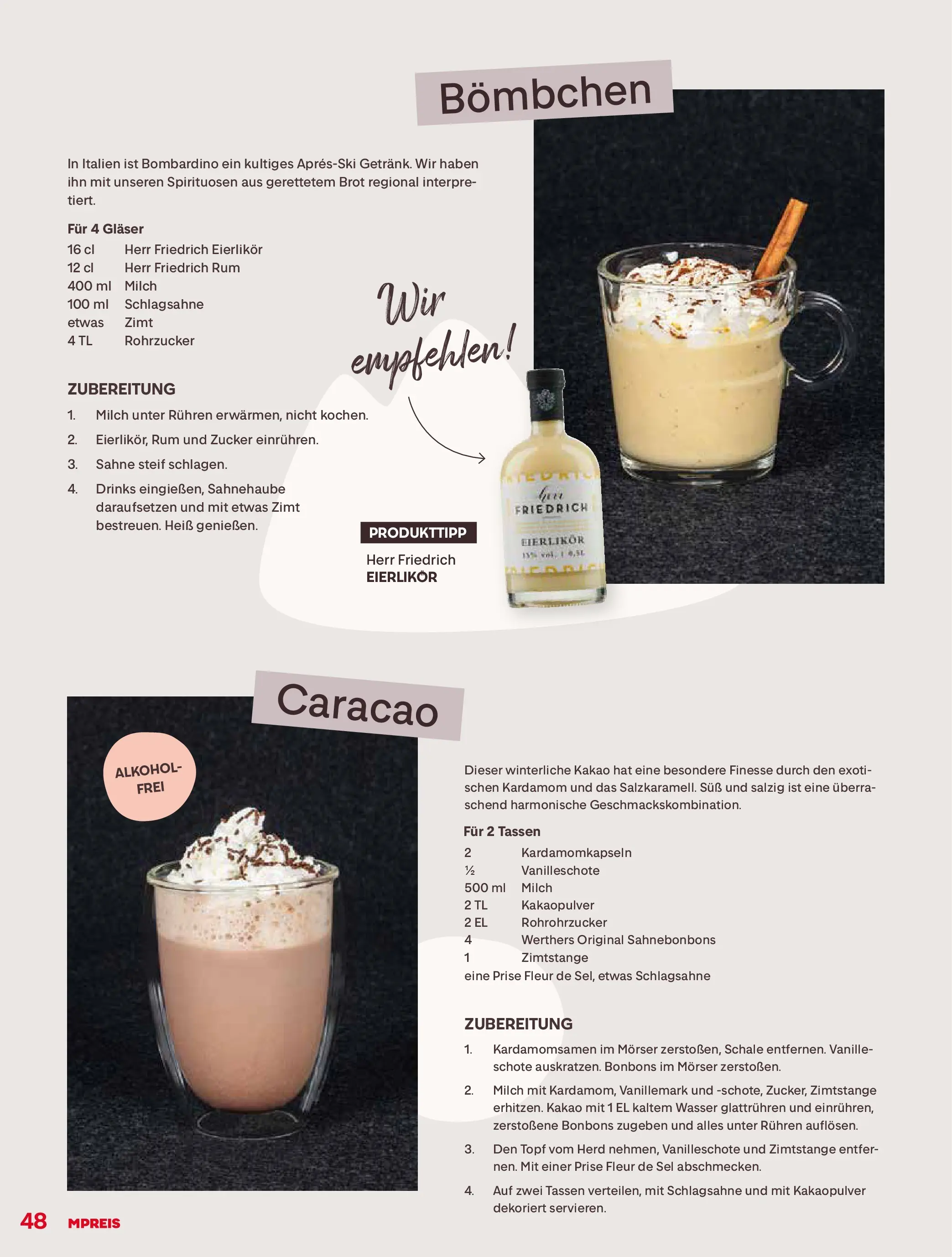 MPREIS Momente Pfunds von 23.11.2025 - Aktuelle Angebote | Seite: 48 | Produkte: Sahne, Zucker, Herd, Milch