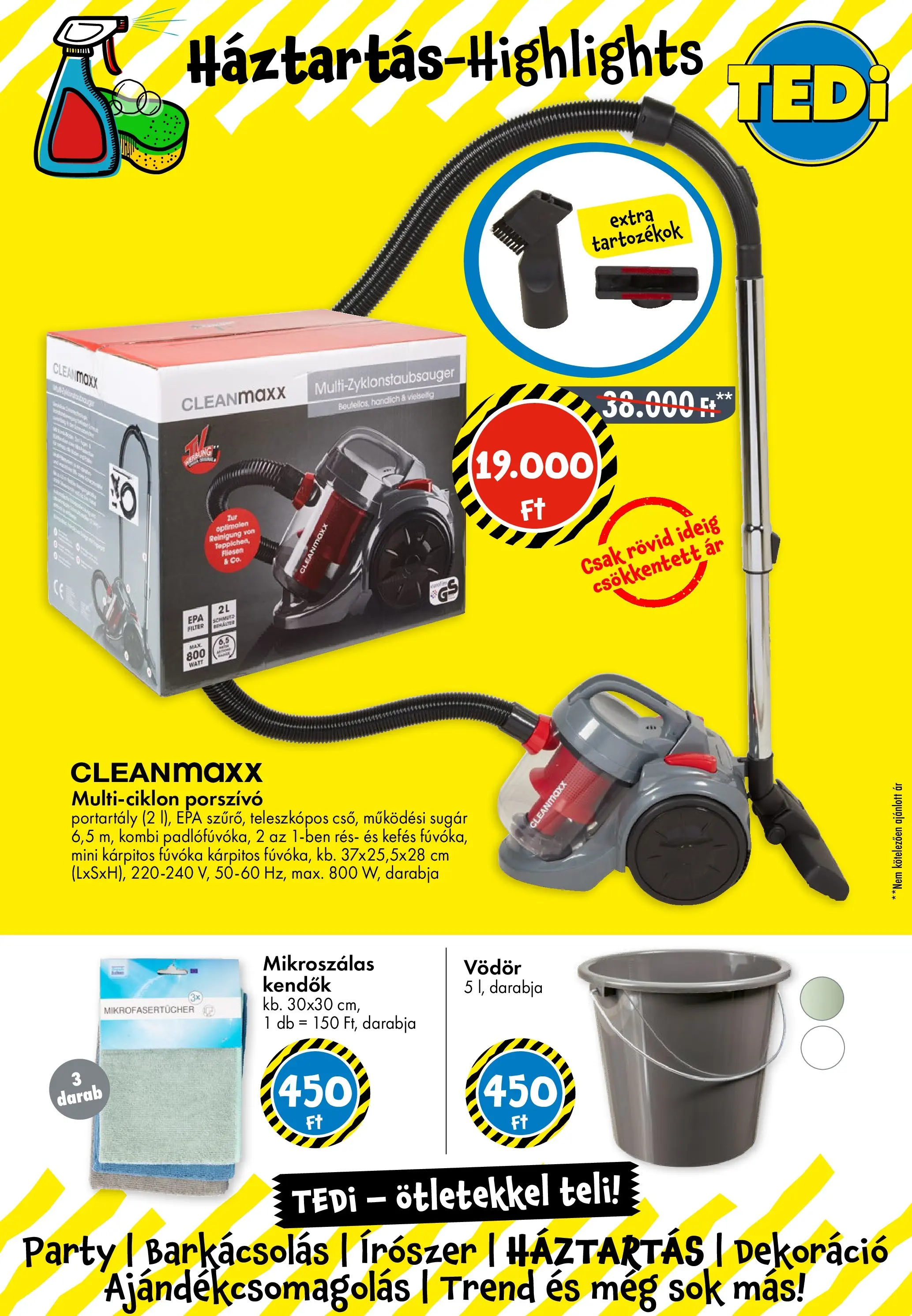 TEDi Akciós újság Győr - 2025.11.28. -tól/töl > akció, lapozható szórólap 🛍️ | Oldal: 7 | Termékek: Porszívó, Dekoráció
