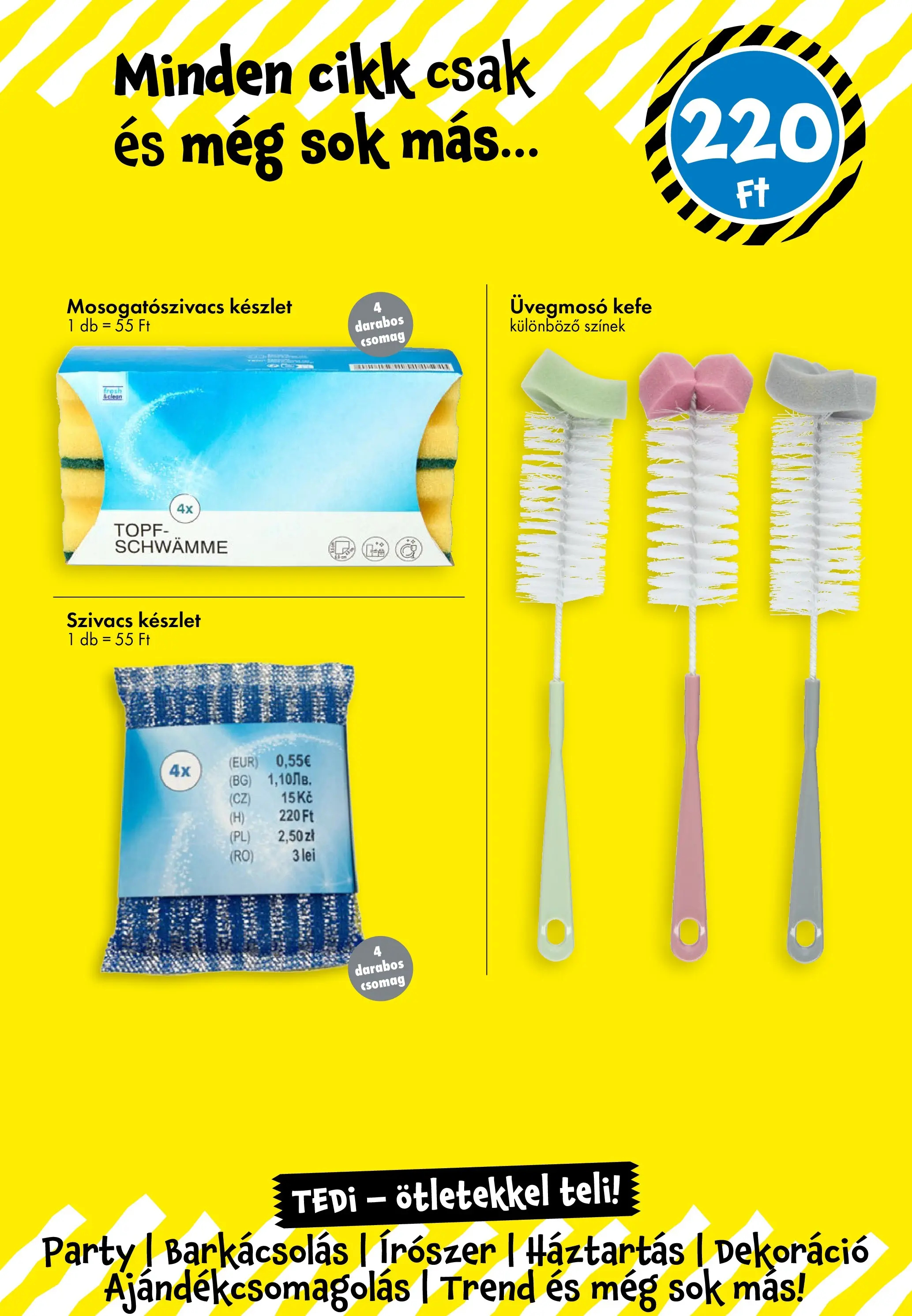 TEDi Akciós újság Győr - 2025.11.28. -tól/töl > akció, lapozható szórólap 🛍️ | Oldal: 14 | Termékek: Kefe, Dekoráció