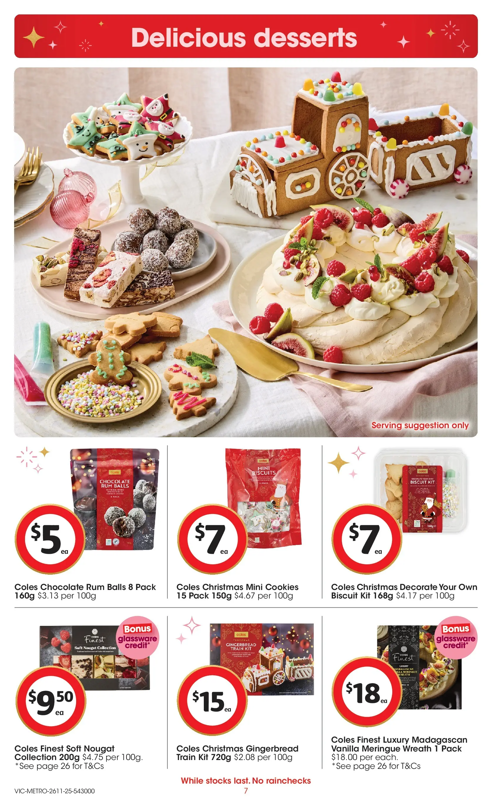 ﻿﻿Coles catalogue valid from 26/11/2025 > Online Australia | Page: 7 | Products: Crackers, Chicken, Pork, Cream