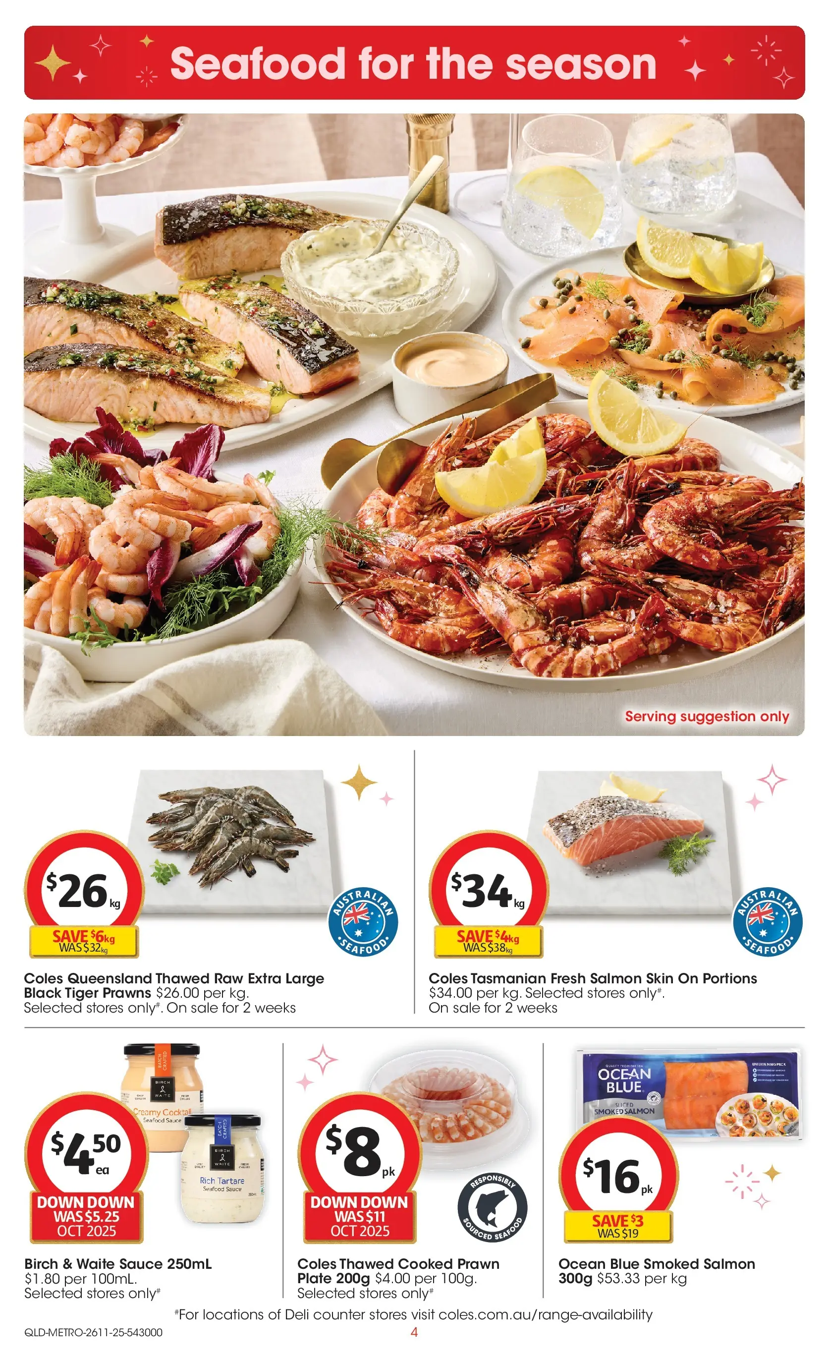 ﻿﻿Coles catalogue valid from 26/11/2025 > Online Australia | Page: 4 | Products: Box, Chocolate, Glassware, Bag