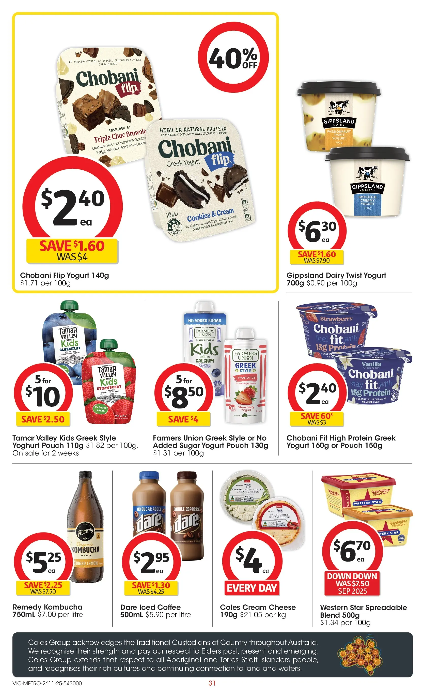 ﻿﻿Coles catalogue valid from 26/11/2025 > Online Australia | Page: 31 | Products: Cheese, Ham, Cream, Garlic