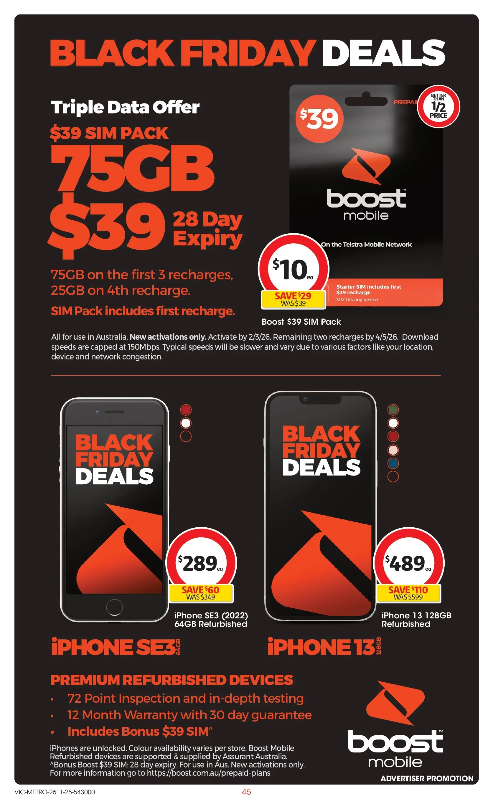 ﻿﻿Coles catalogue valid from 26/11/2025 > Online Australia | Page: 45 | Products: Date, Device, Nano, Mobile