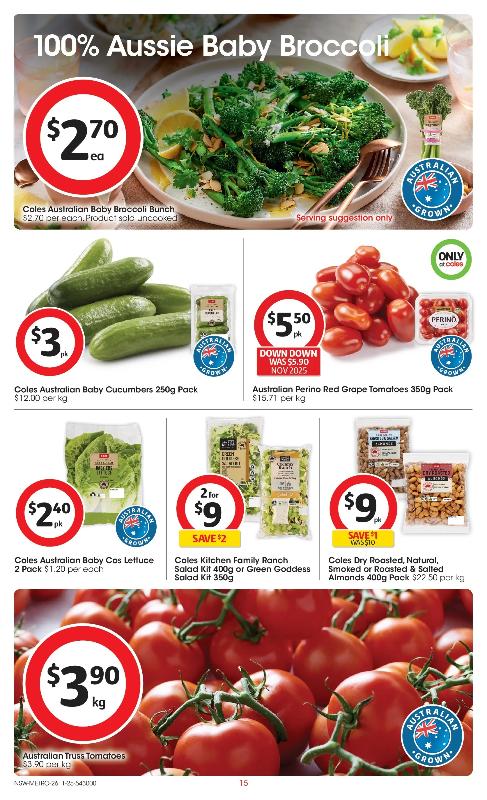 ﻿﻿Coles catalogue valid from 26/11/2025 > Online Australia | Page: 15 | Products: Wine, Chicken, Pork, Lamb