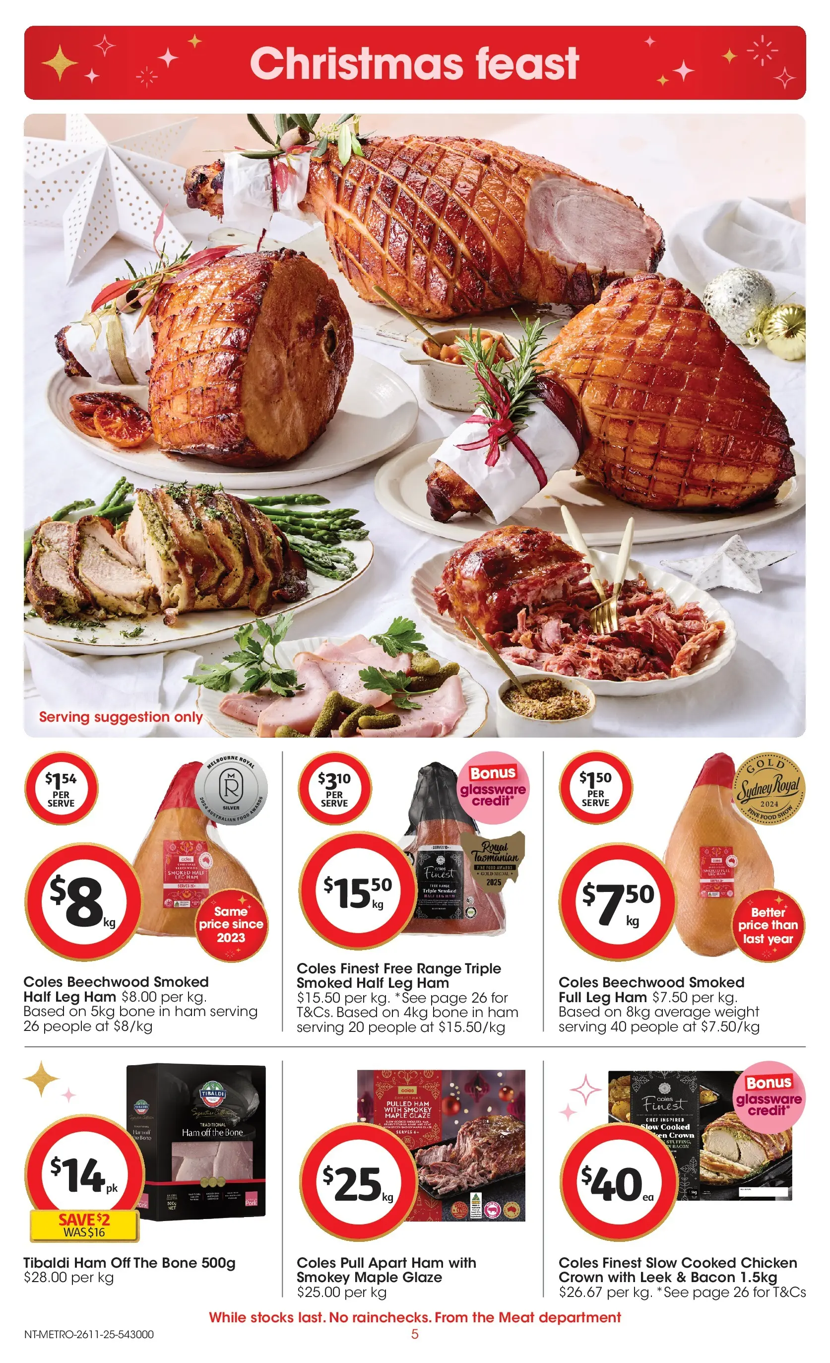 ﻿﻿Coles catalogue valid from 26/11/2025 > Online Australia | Page: 5 | Products: Prawns, Salmon, Sauce, Seafood