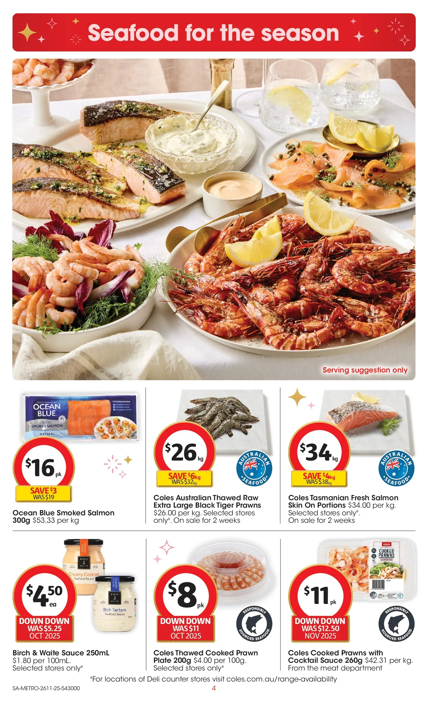 ﻿﻿Coles catalogue valid from 26/11/2025 > Online Australia | Page: 4 | Products: Box, Dairy, Glassware, Bag