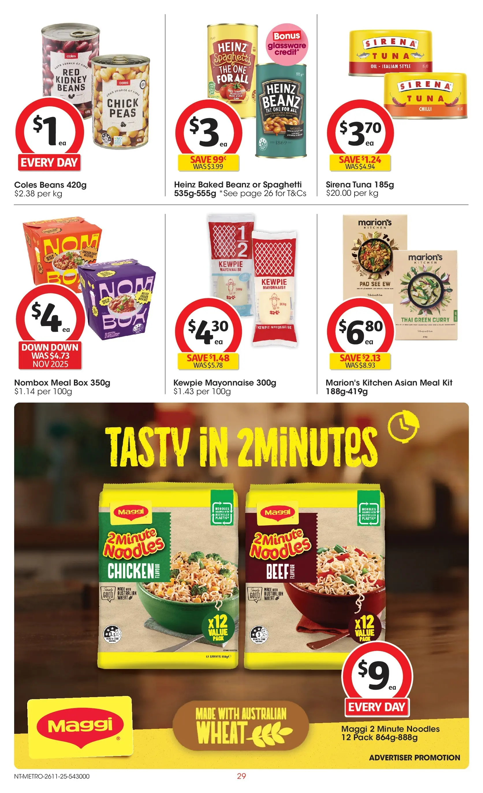 ﻿﻿Coles catalogue valid from 26/11/2025 > Online Australia | Page: 29 | Products: Gate, Pasta, Ketchup, Sauce