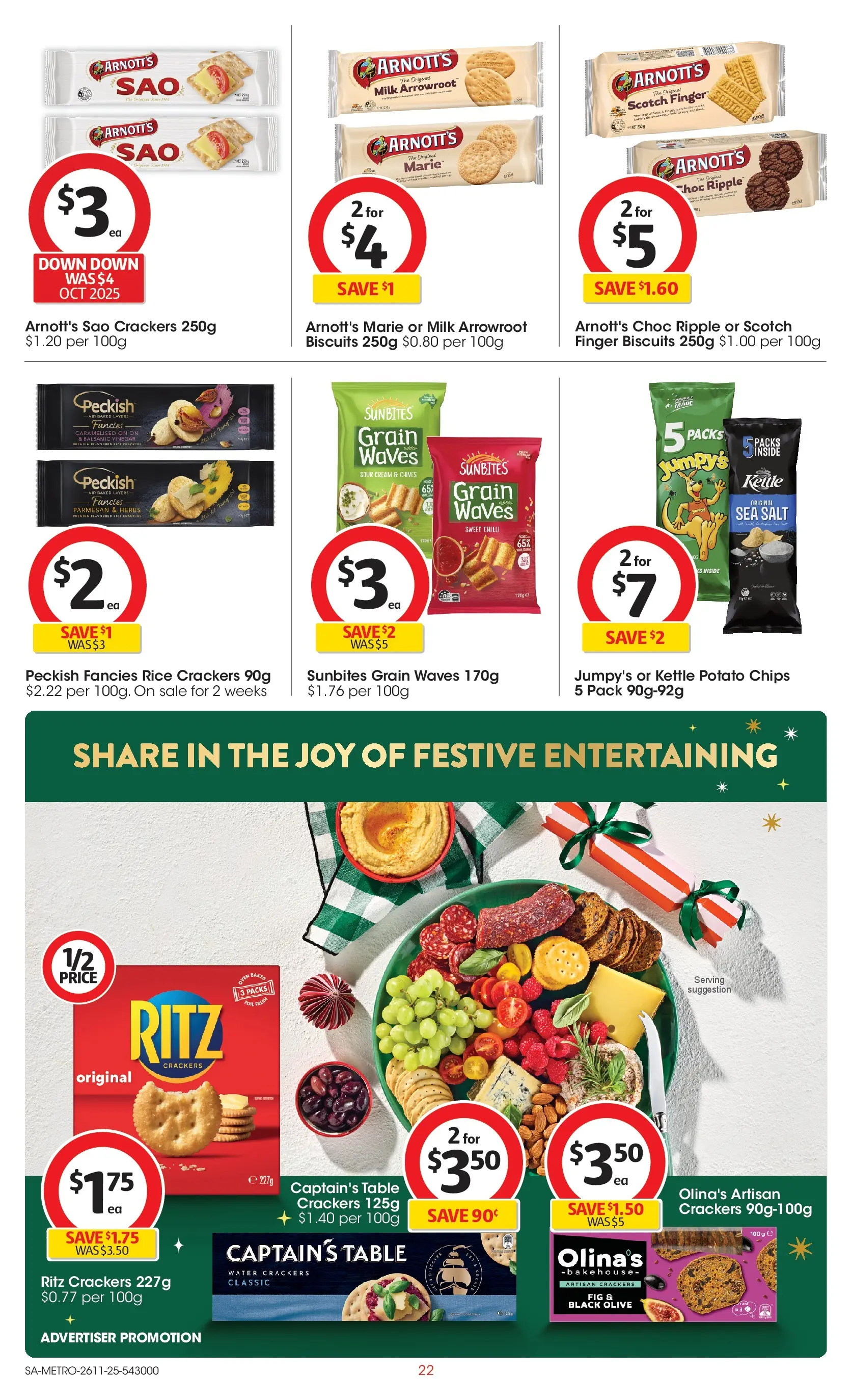 ﻿﻿Coles catalogue valid from 26/11/2025 > Online Australia | Page: 22 | Products: Dairy, Butter, Popcorn, Water