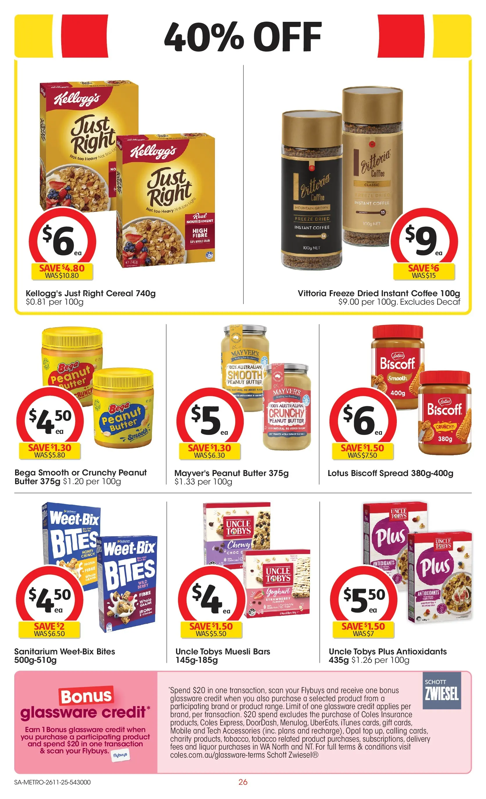 ﻿﻿Coles catalogue valid from 26/11/2025 > Online Australia | Page: 26 | Products: Milk, Glassware, Moccona, Nescafe