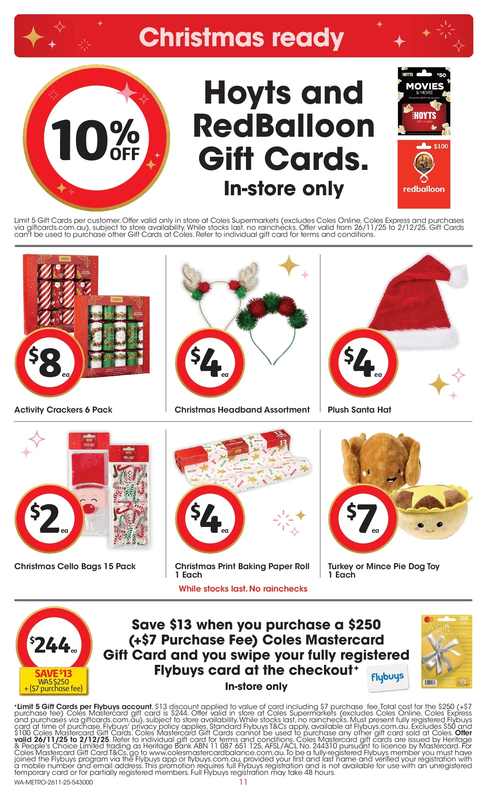 ﻿﻿Coles catalogue valid from 26/11/2025 > Online Australia | Page: 11 | Products: Cream, Blueberries, Pavlova