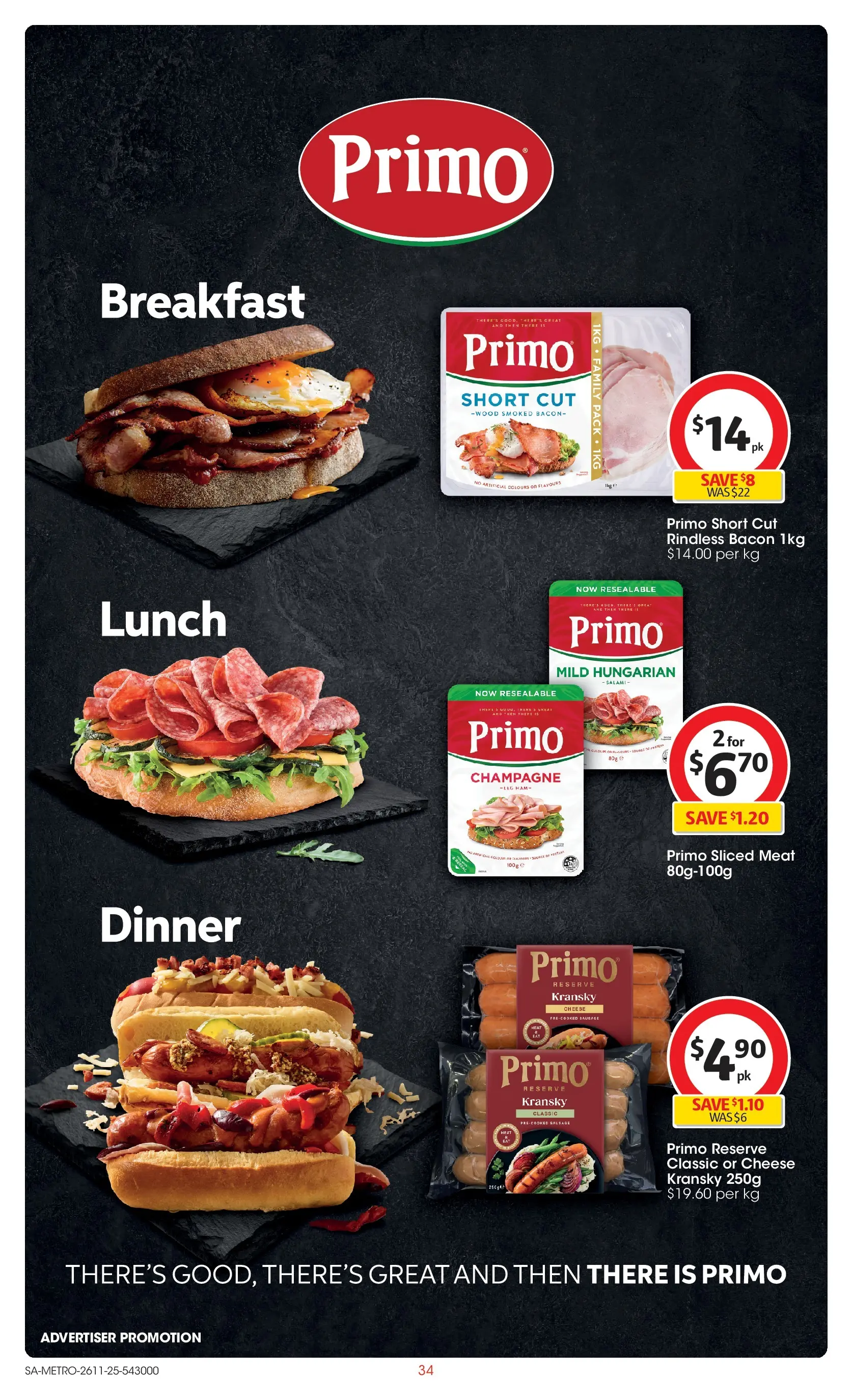 ﻿﻿Coles catalogue valid from 26/11/2025 > Online Australia | Page: 34 | Products: Bacon, Cheese, Salami, Sauce