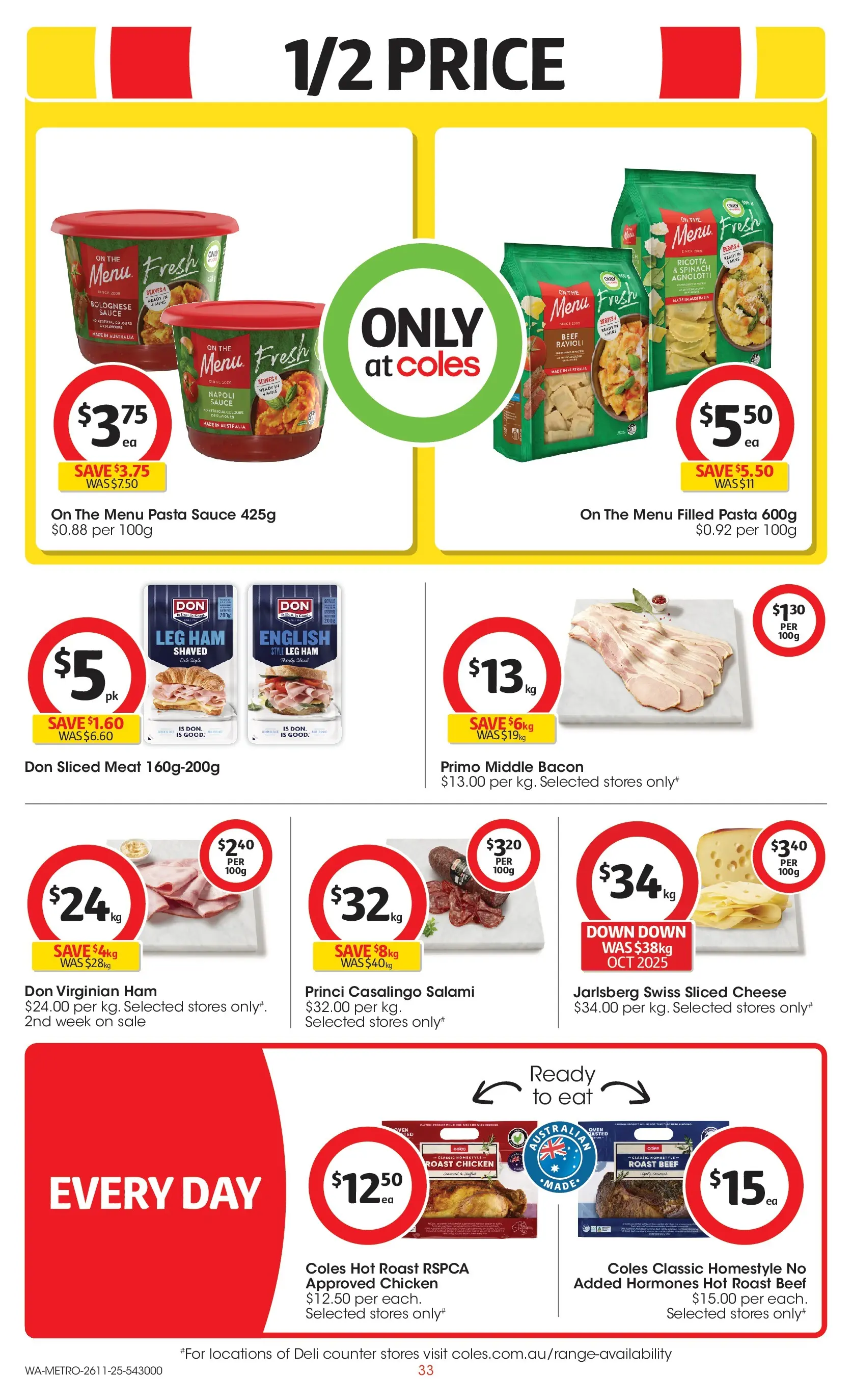 ﻿﻿Coles catalogue valid from 26/11/2025 > Online Australia | Page: 33 | Products: Cheese, Glassware