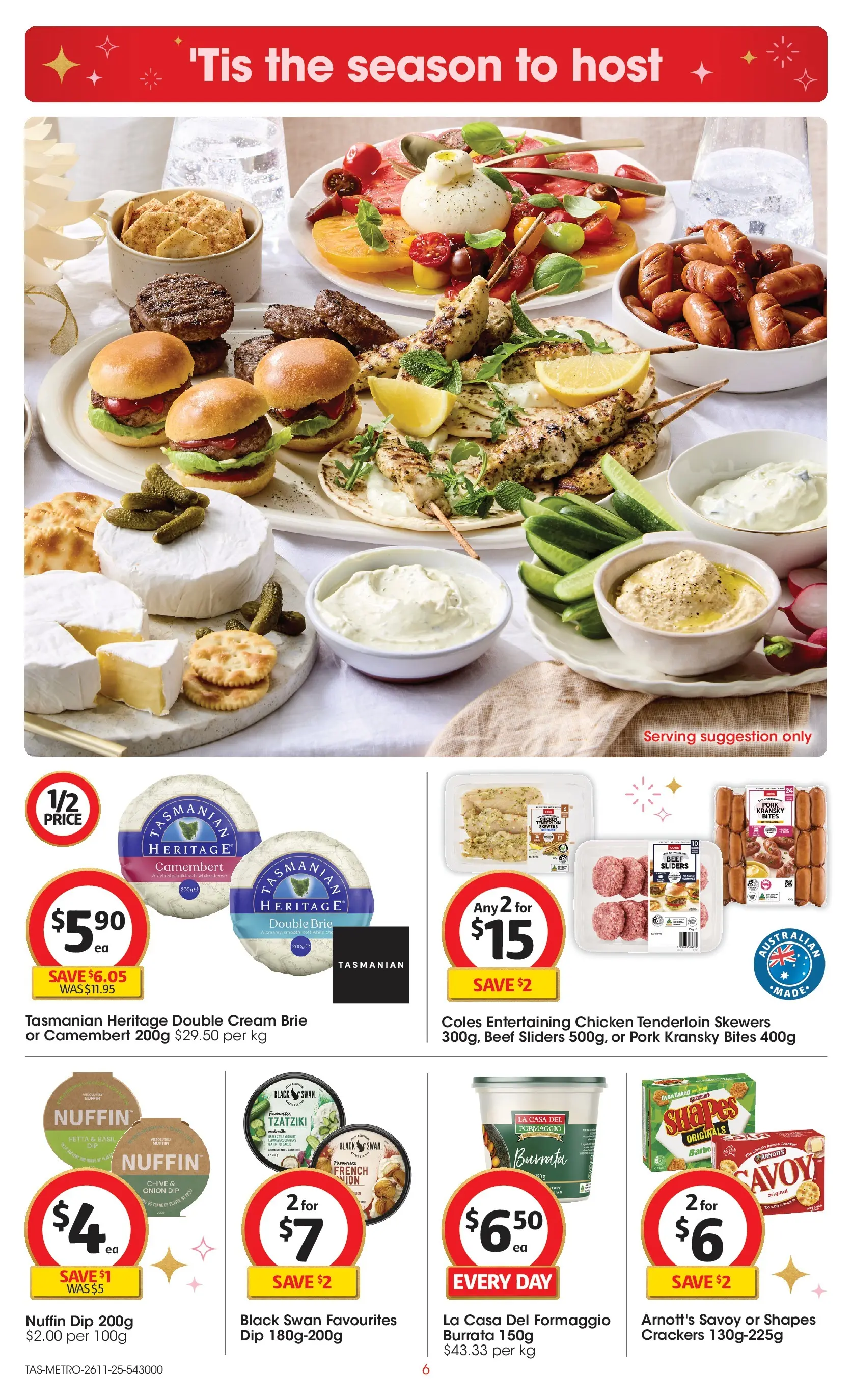 ﻿﻿Coles catalogue valid from 26/11/2025 > Online Australia | Page: 6 | Products: Ham, Glassware, Chicken, Meat