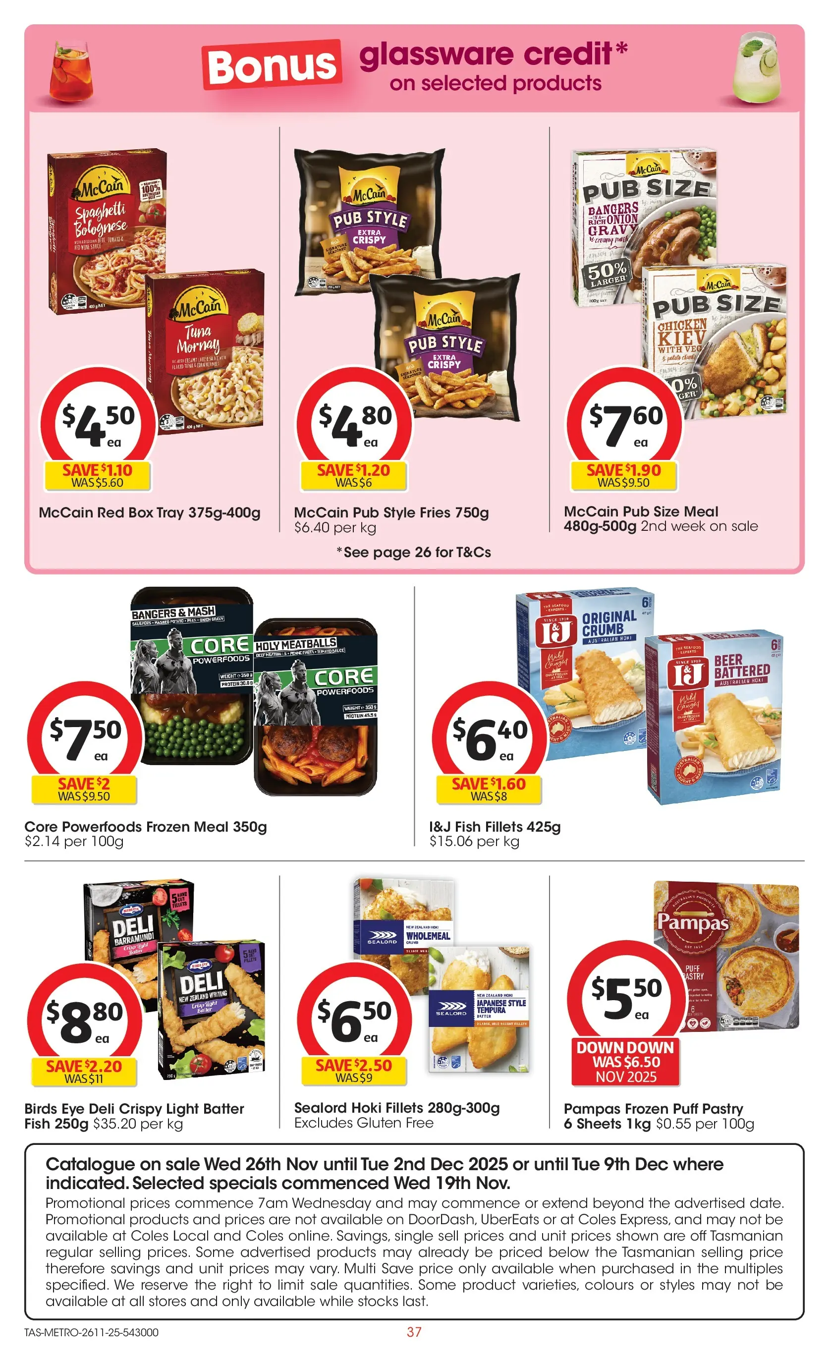 ﻿﻿Coles catalogue valid from 26/11/2025 > Online Australia | Page: 37 | Products: Dairy, Glassware, Mango, Raspberry