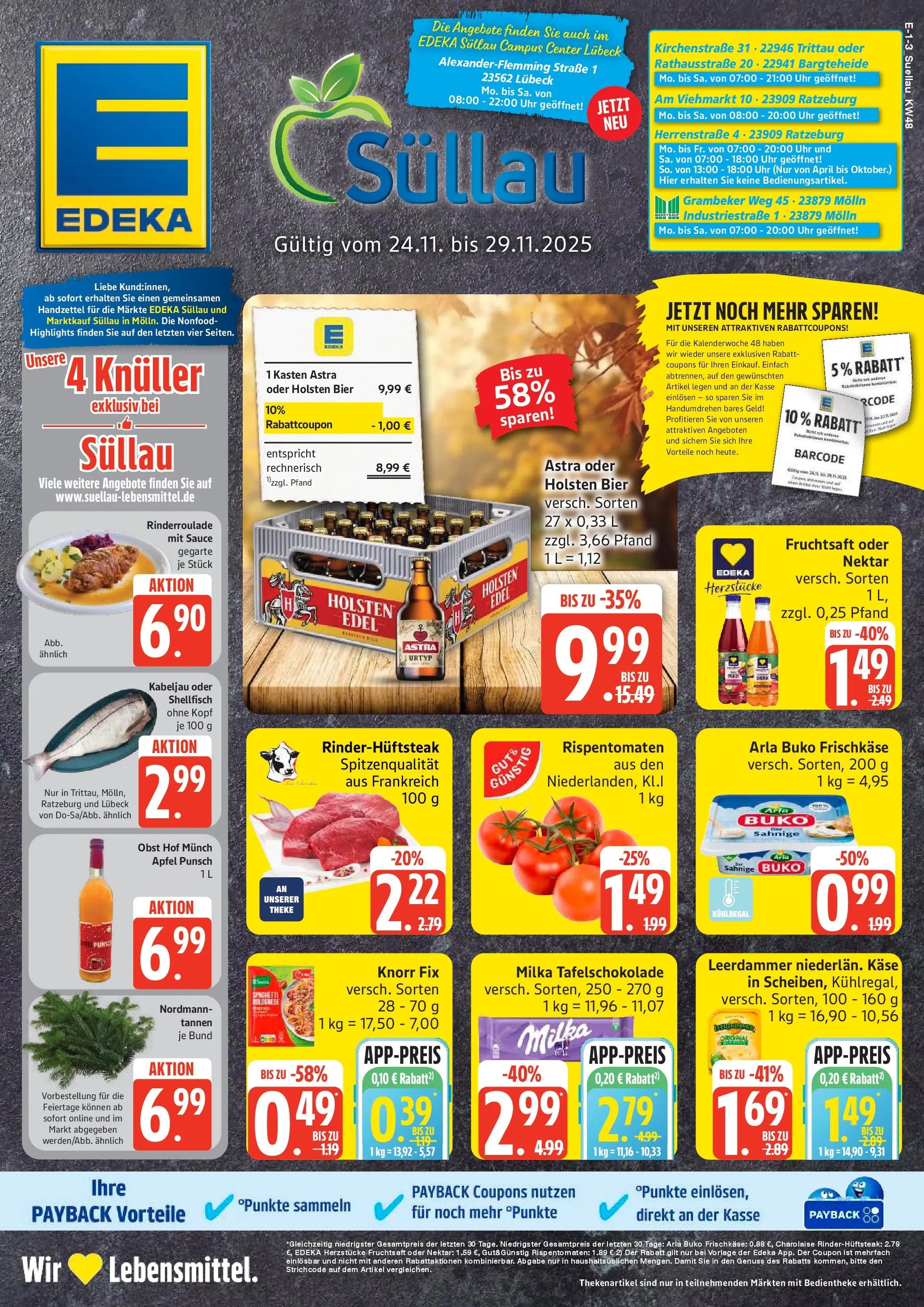Edeka prospekt Ratzeburg	 (ab 24.11.2025) » Angebote Online | Seite: 1 | Produkte: Äpfel, Astra, Apple, Obst