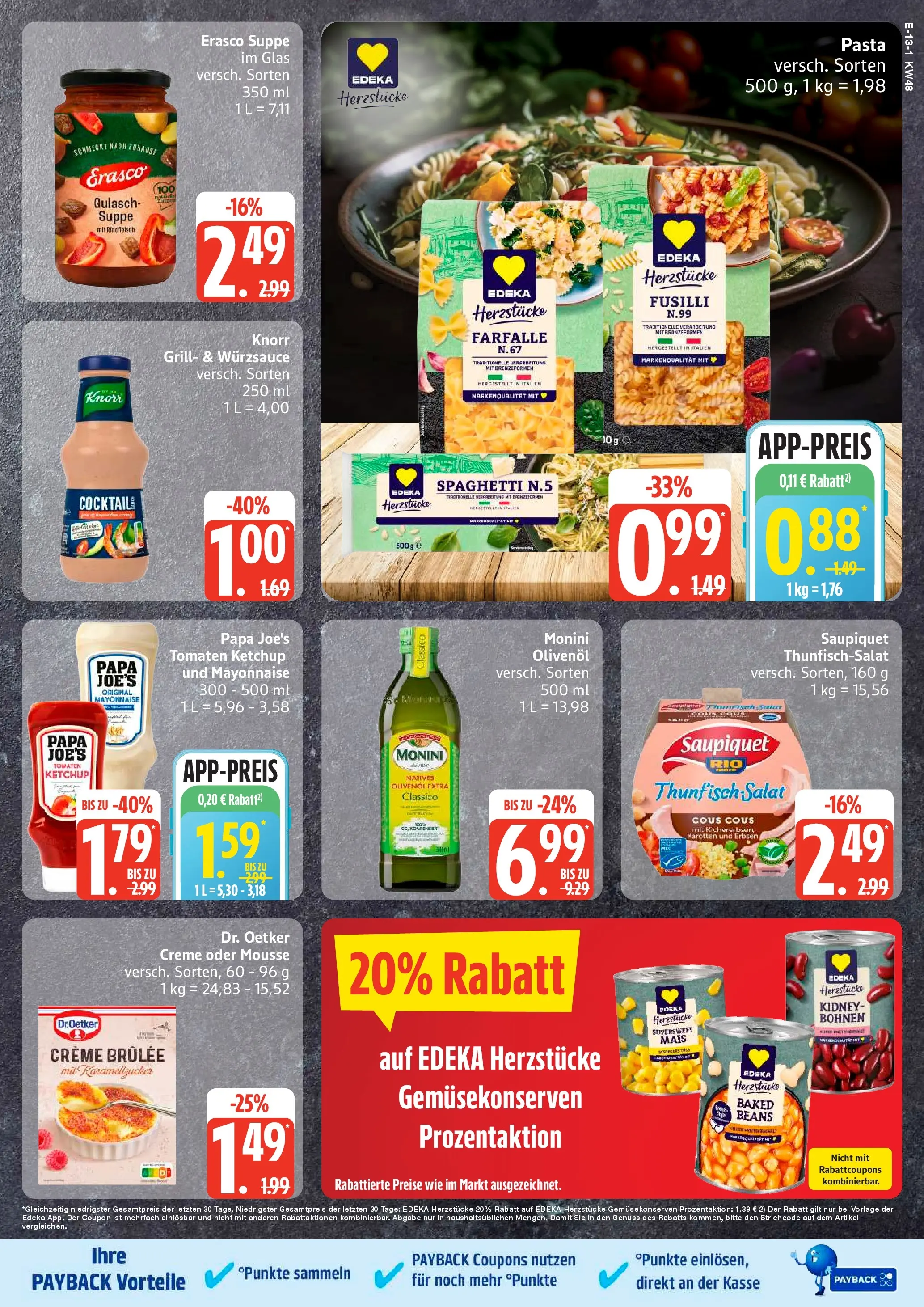 Edeka prospekt Ratzeburg	 (ab 24.11.2025) » Angebote Online | Seite: 17 | Produkte: Olivenol, Knorr, Rindfleisch, Erasco