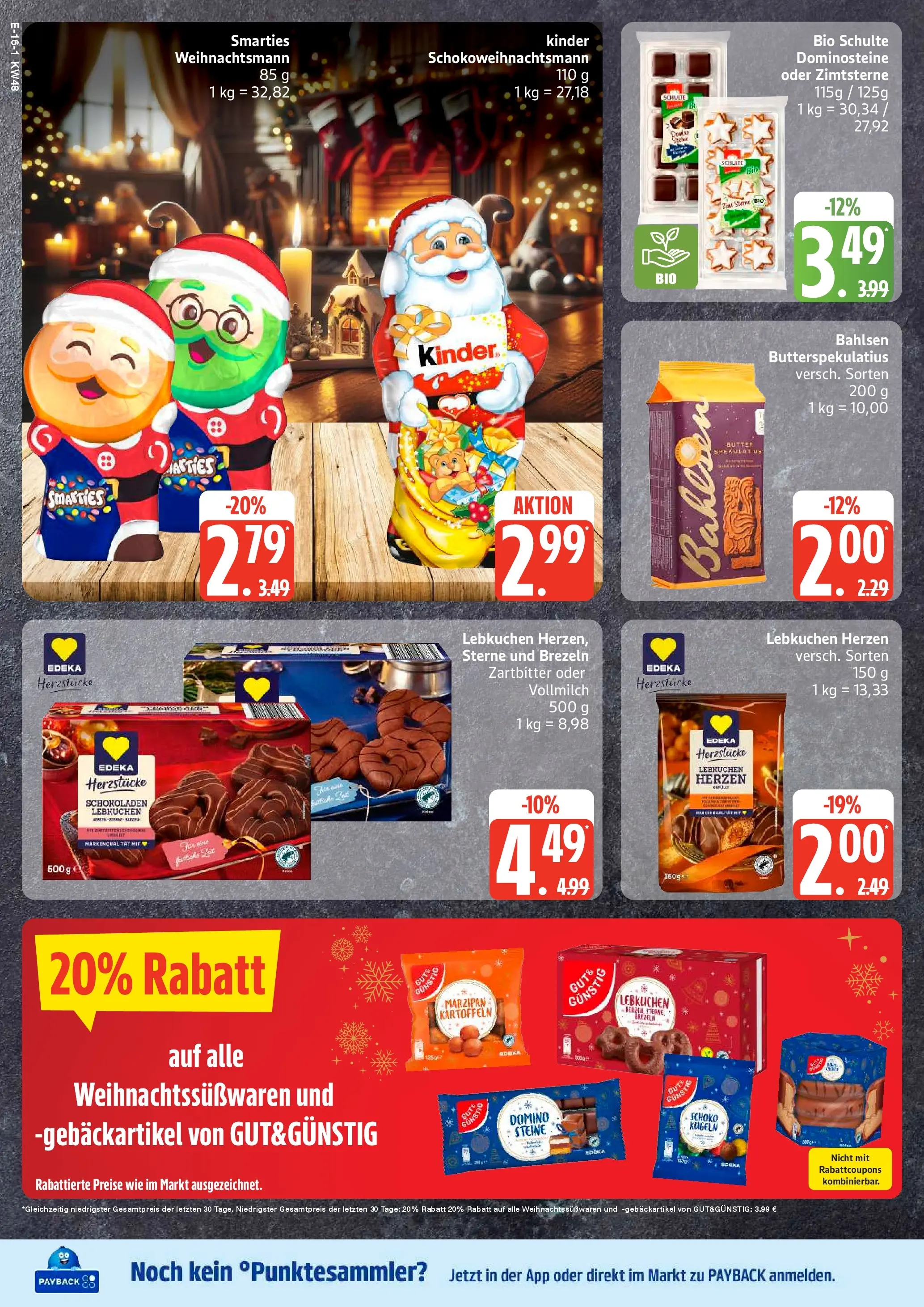 Edeka prospekt Ratzeburg	 (ab 24.11.2025) » Angebote Online | Seite: 20 | Produkte: Butter, Smarties, Kartoffeln