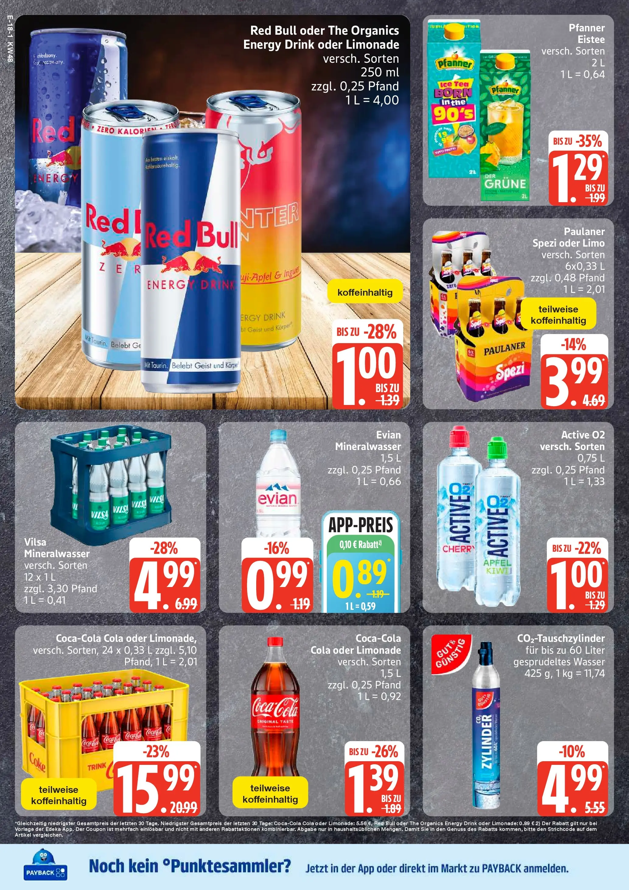Edeka prospekt Ratzeburg	 (ab 24.11.2025) » Angebote Online | Seite: 24 | Produkte: Red bull, Cola, Limonade, Pfanner eistee
