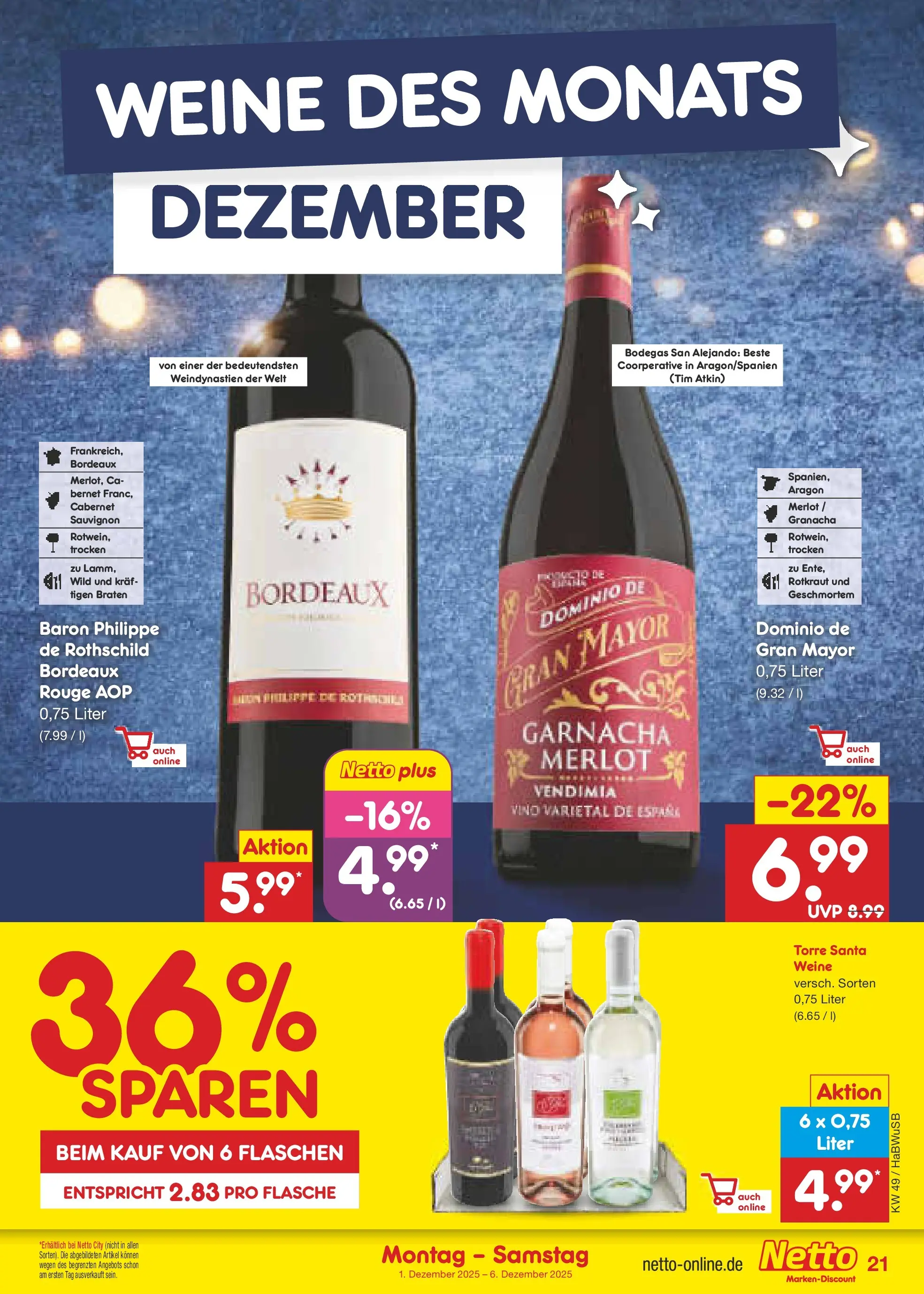 Netto Marken-Discount prospekt Bovenden	 (ab 01.12.2025) » Angebote | Seite: 23 | Produkte: Merlot, Rouge