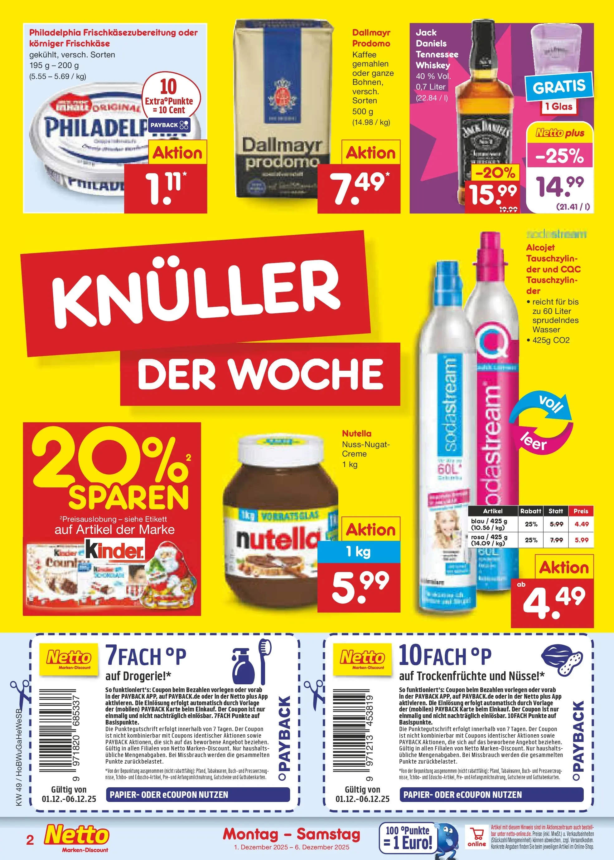 Netto Marken-Discount prospekt Bovenden	 (ab 01.12.2025) » Angebote | Seite: 2 | Produkte: Philadelphia, Dallmayr, Nüsse, Frischkase