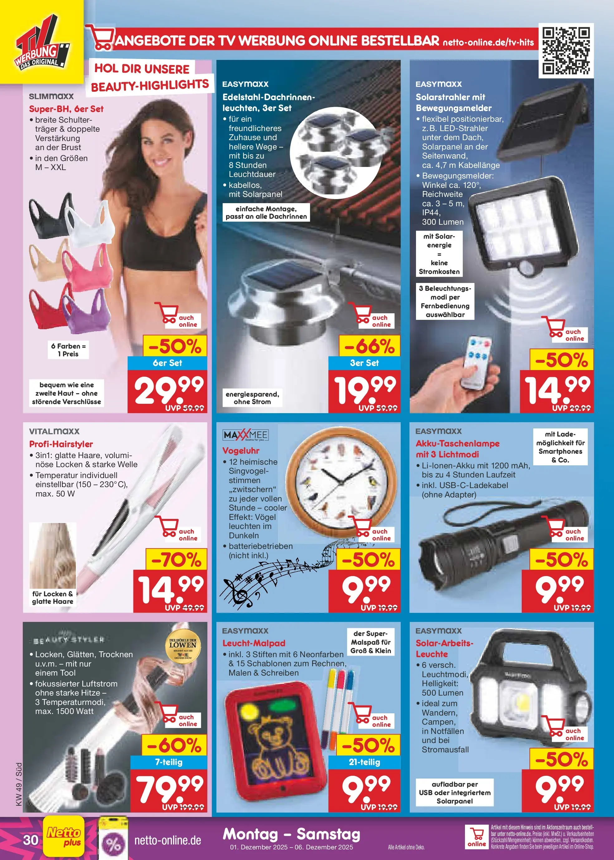 Netto Marken-Discount prospekt Gemmingen	 (ab 30.11.2025) » Angebote | Seite: 32 | Produkte: Adapter, USB, Smartphones, TV