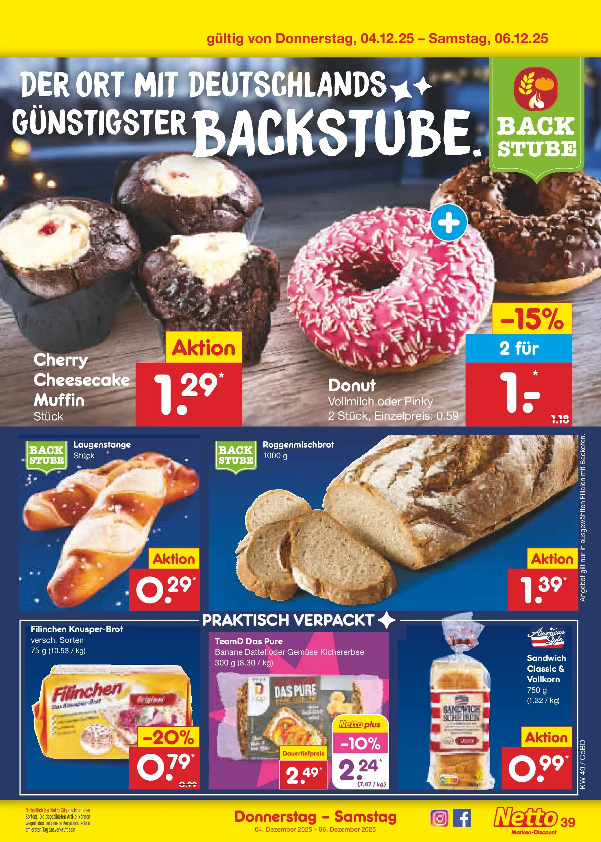 Netto Marken-Discount prospekt Delitzsch	 (ab 01.12.2025) » Angebote | Seite: 41 | Produkte: Gemüse, Dattel