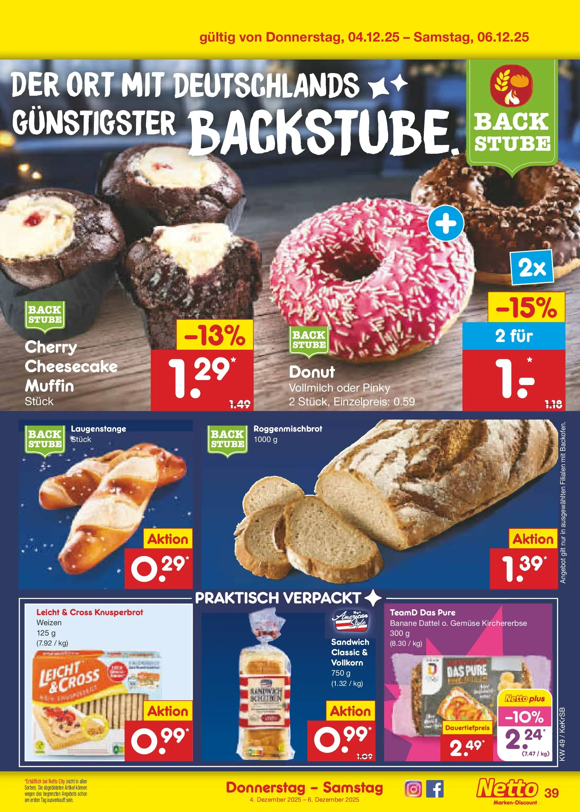 Netto Marken-Discount prospekt Kruft	 (ab 01.12.2025) » Angebote | Seite: 41 | Produkte: Gemüse, Dattel