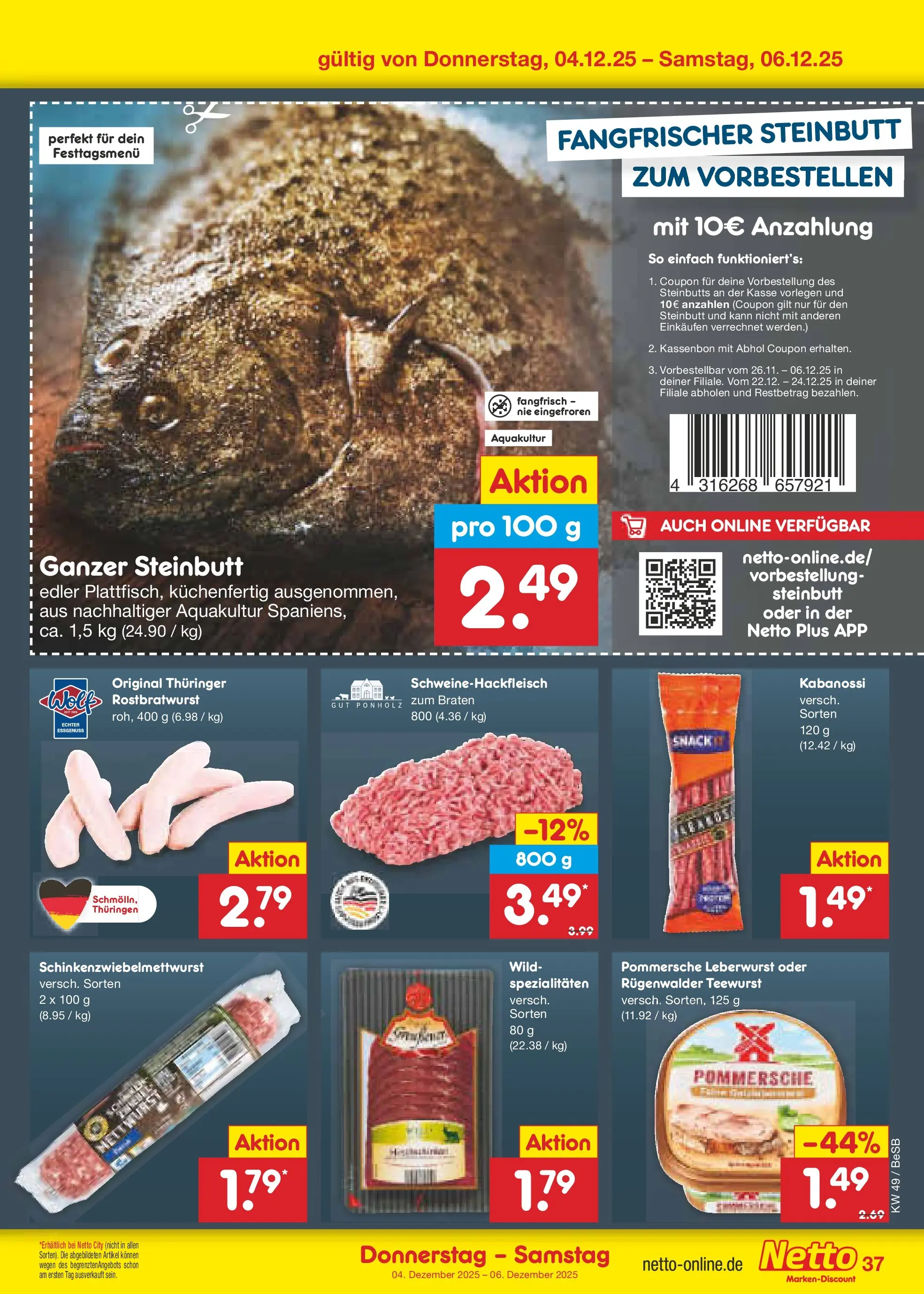 Netto Marken-Discount prospekt Berlin-Spandau	 (ab 01.12.2025) » Angebote | Seite: 39