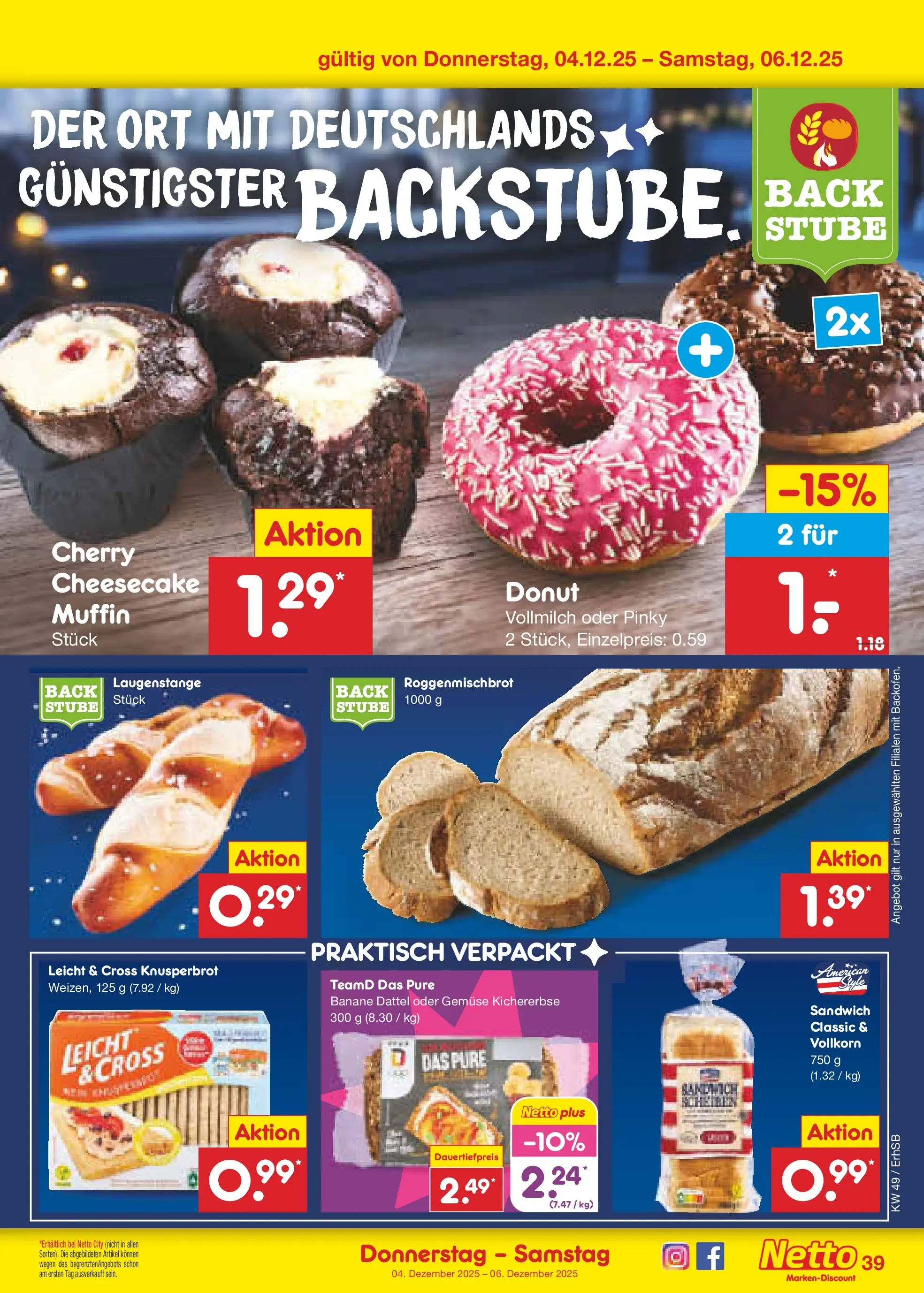 Netto Marken-Discount prospekt Metten	 (ab 01.12.2025) » Angebote | Seite: 41 | Produkte: Gemüse, Dattel
