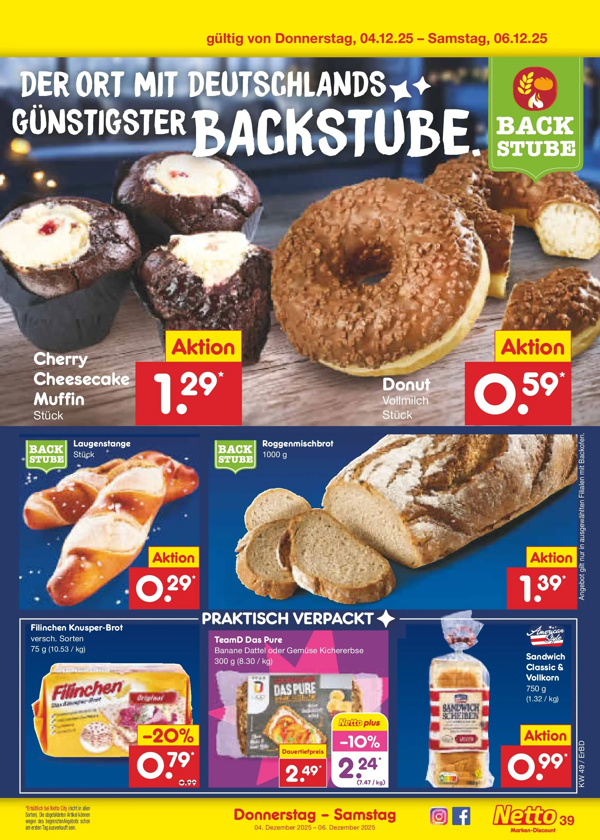 Netto Marken-Discount prospekt Jena-Lobeda	 (ab 01.12.2025) » Angebote | Seite: 41 | Produkte: Gemüse, Dattel