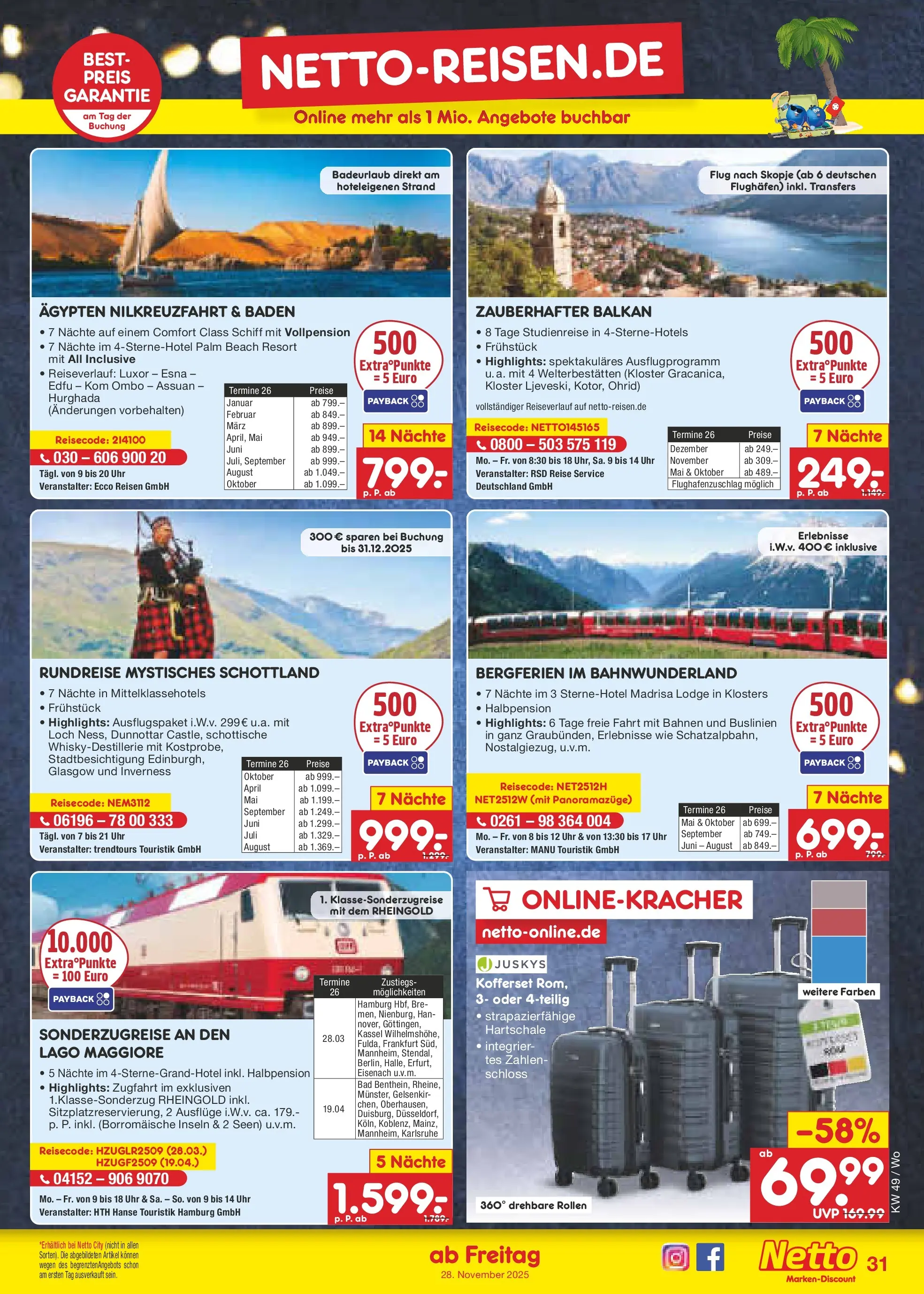 Netto Marken-Discount prospekt Lahnau	 (ab 01.12.2025) » Angebote | Seite: 33 | Produkte: Bad, Uhr