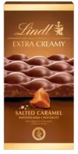 Kaufland хипермаркет LINDT EXTRA CREAMY Шоколад солен карамел - до 30-11-25