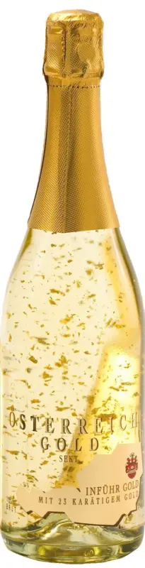 Österreich Gold Пенливо вино с 23-каратови златни частици