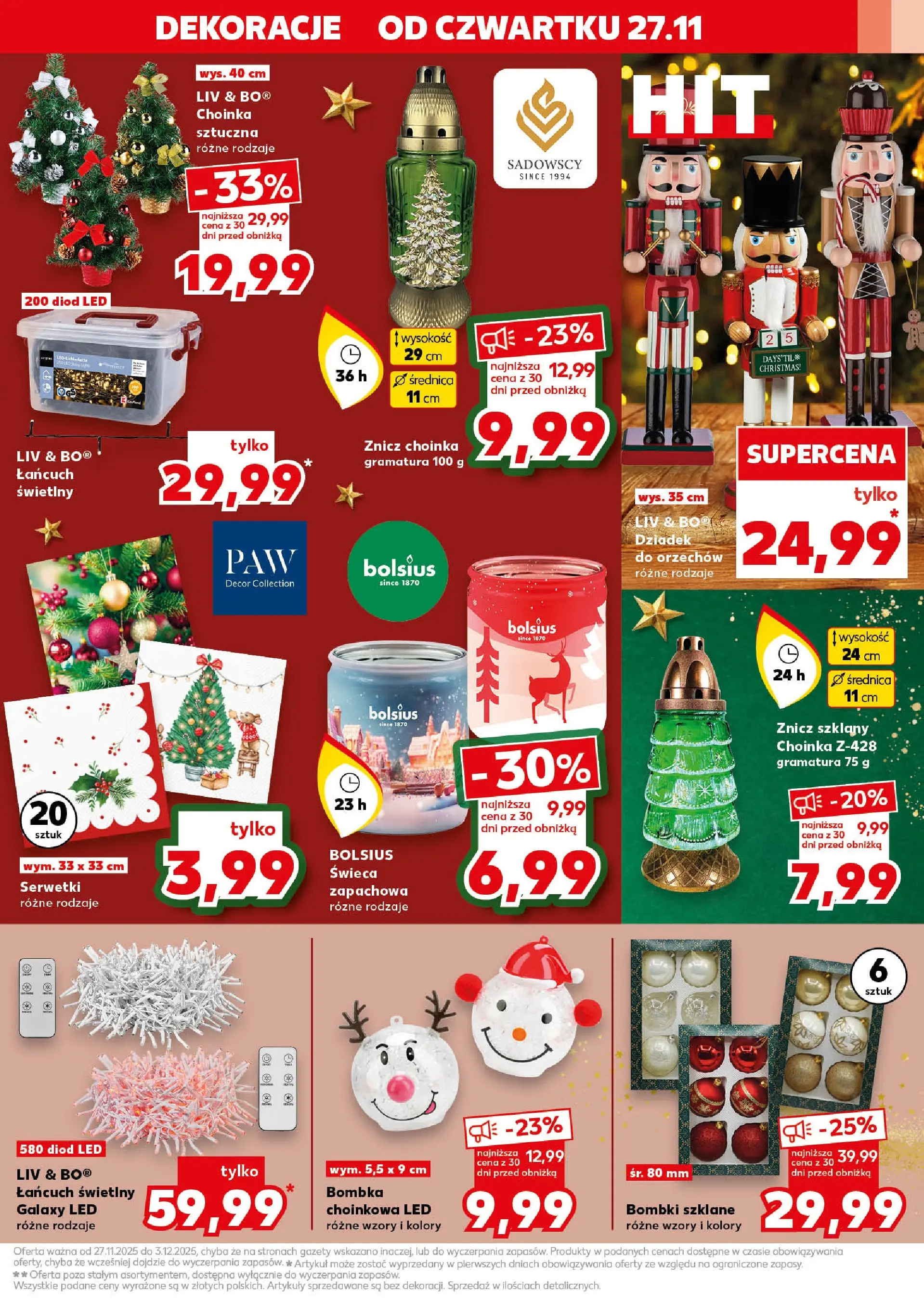 Kaufland gazetka (27.11.2025) od jutra ✳️ BLACK FRIDAY | Strona: 11 | Produkty: Choinka
