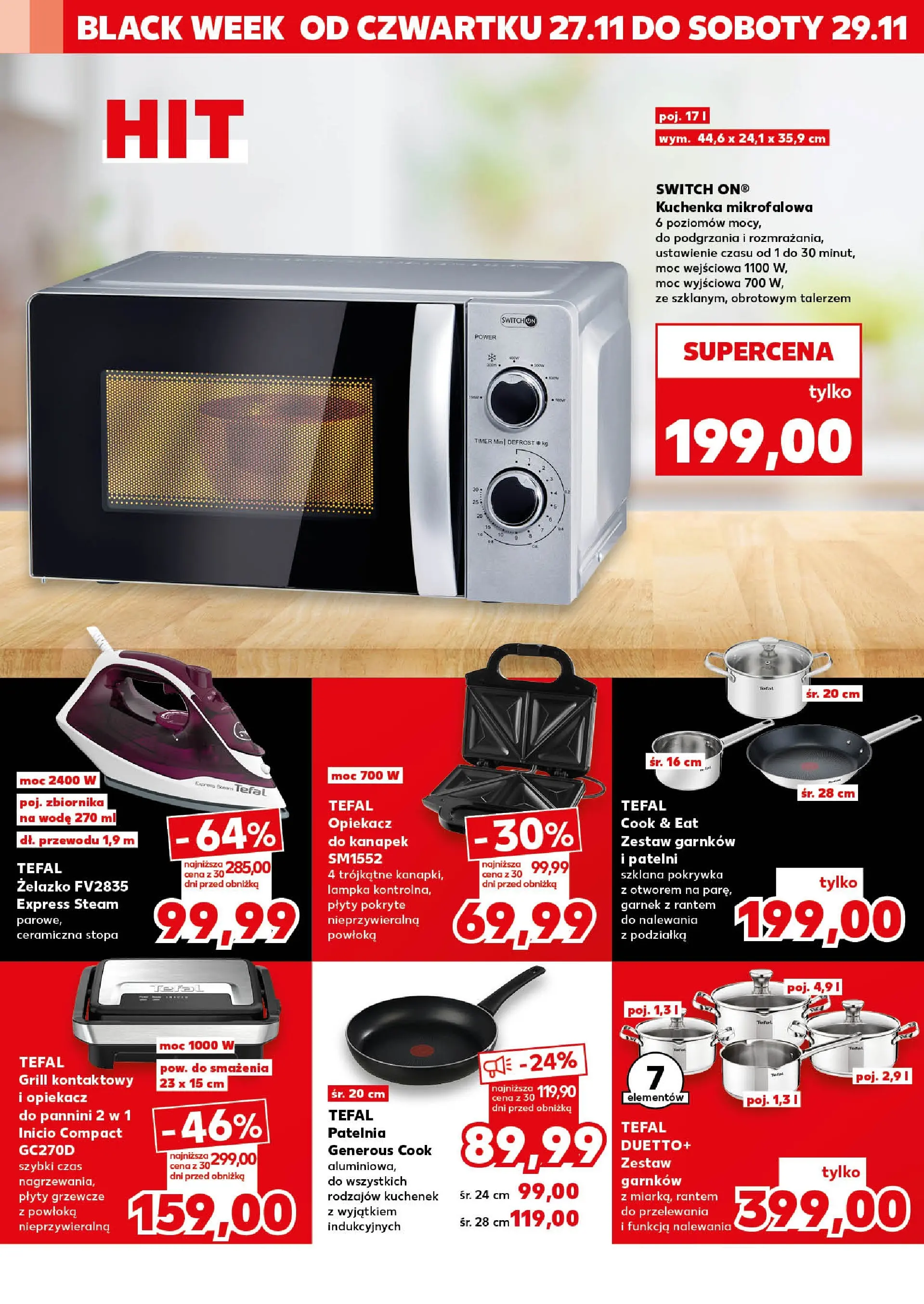Kaufland gazetka (27.11.2025) od jutra ✳️ BLACK FRIDAY | Strona: 12 | Produkty: Kuchenka, Grill, Garnek, Patelnia