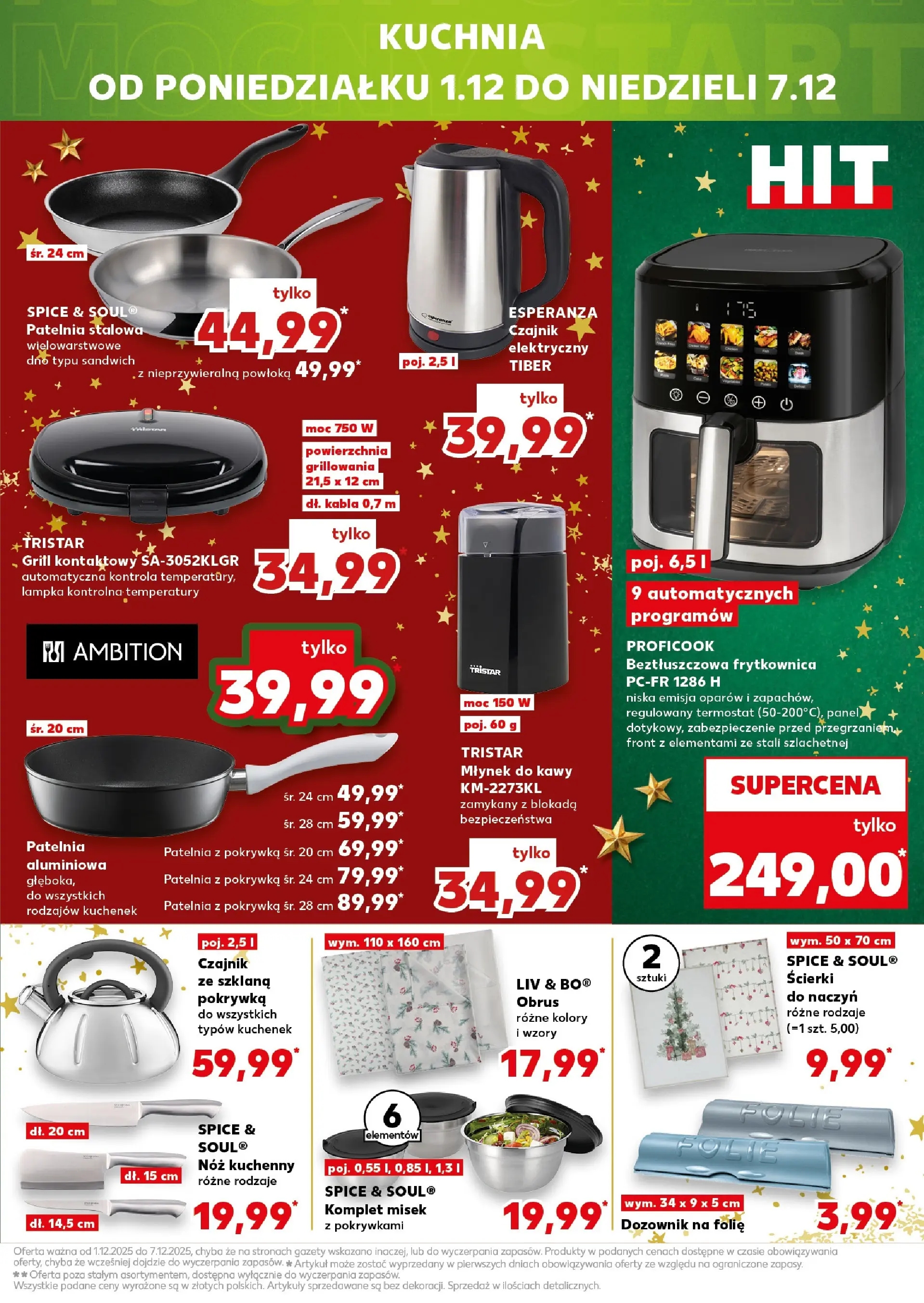 Kaufland gazetka (27.11.2025) od jutra ✳️ BLACK FRIDAY | Strona: 17 | Produkty: Czajnik, Młynek, Frytkownica, Młynek do kawy