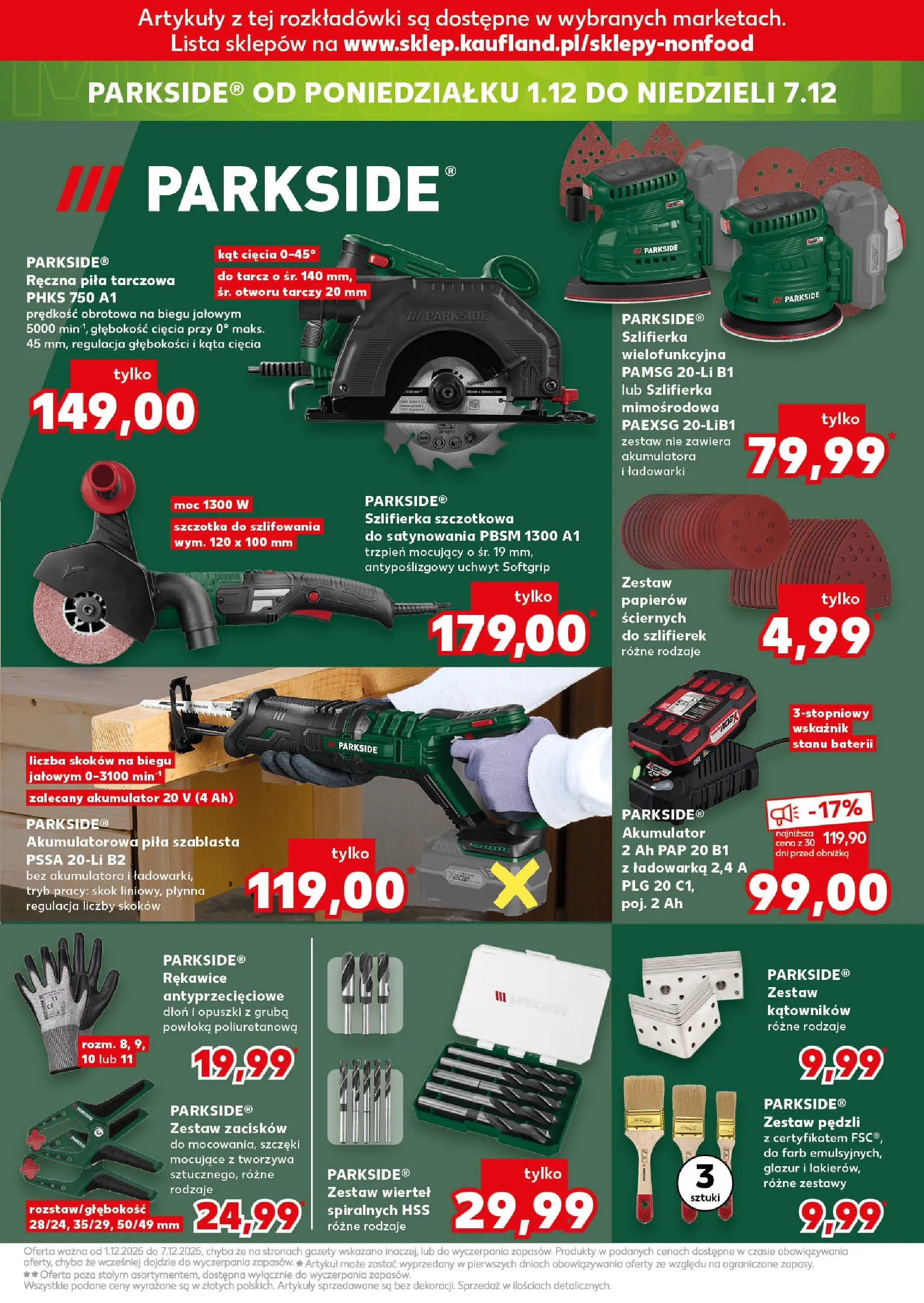 Kaufland gazetka (27.11.2025) od jutra ✳️ BLACK FRIDAY | Strona: 19 | Produkty: Ładowarka, Szczotka, Szlifierka