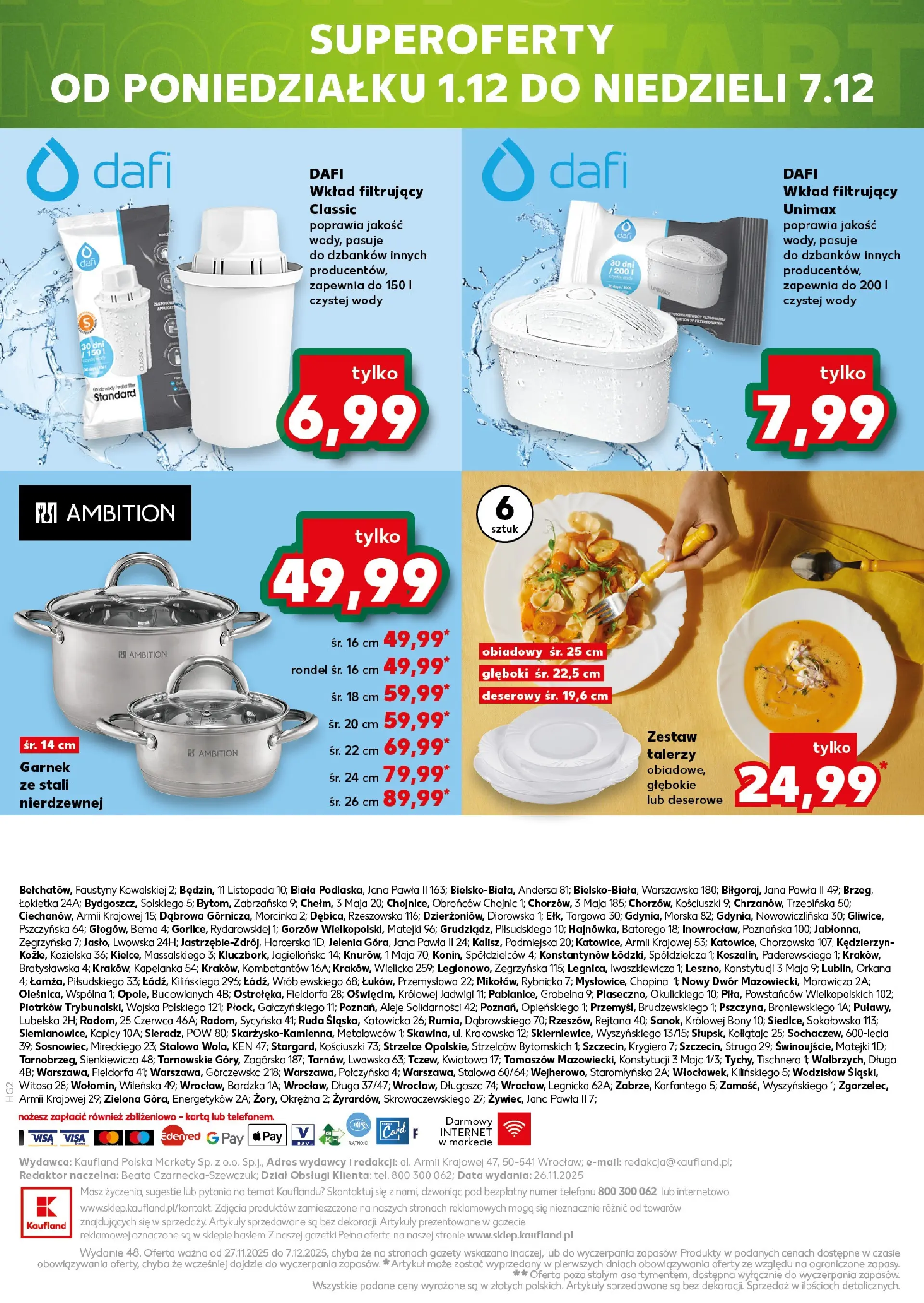 Kaufland gazetka (27.11.2025) od jutra ✳️ BLACK FRIDAY | Strona: 20 | Produkty: Karta, Garnek