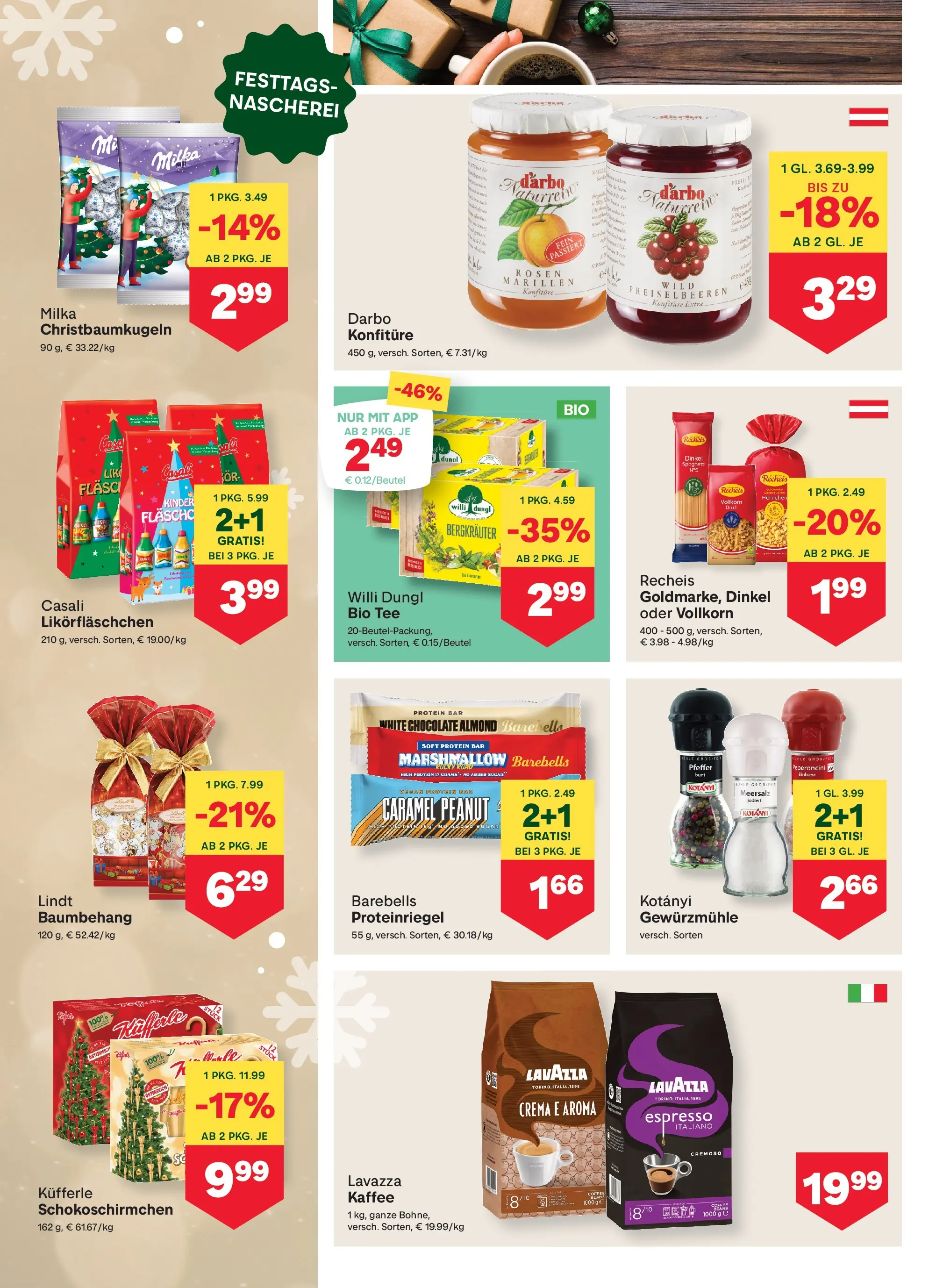 MPREIS Pfunds von 04.12.2025 - Aktuelle Angebote | Seite: 6 | Produkte: Pfeffer, Hajdina liszt, Kaffee, Tee