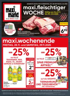 Maximarkt Vöcklabruck, Wels ab 27.11.2025 gültig