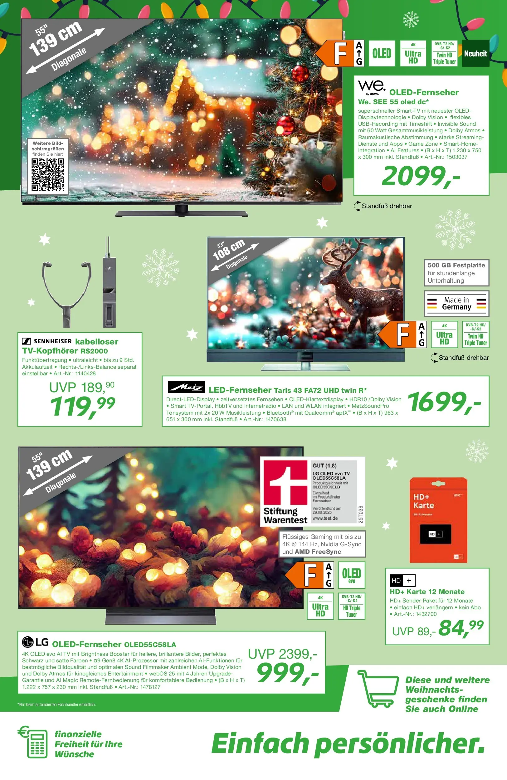 Entdecke - EP: Angebote (ab 27.11.2025) zum Blättern | Seite: 9 | Produkte: LG, Fernsehen, TV