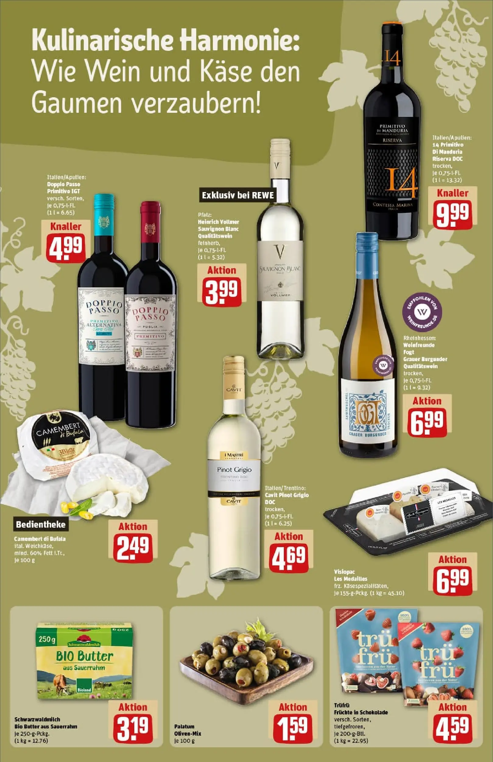 REWE Prospekt ab 01.12.2025 zum Blättern » Angebote | Seite: 17 | Produkte: Martini, Käse, Pane, Wein