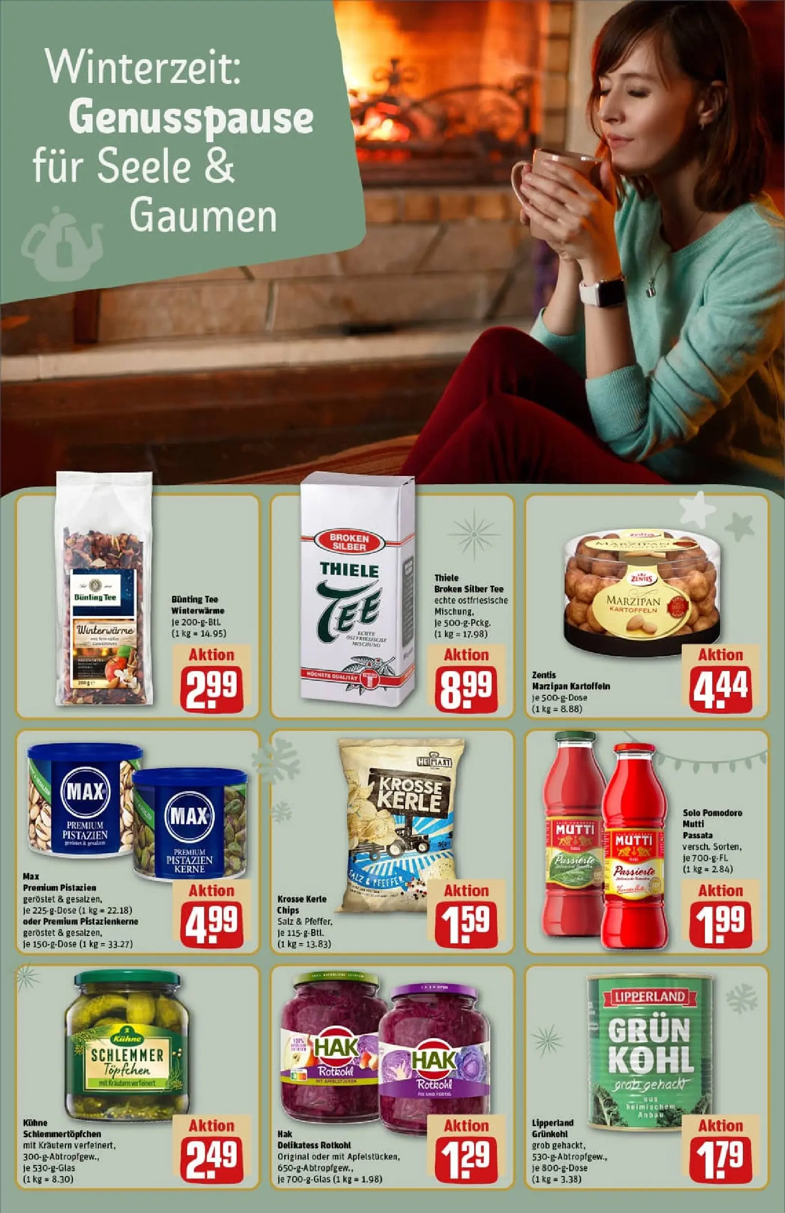 REWE Prospekt ab 01.12.2025 zum Blättern » Angebote | Seite: 18 | Produkte: YFood, Kartoffeln, Alpro, Kuchen