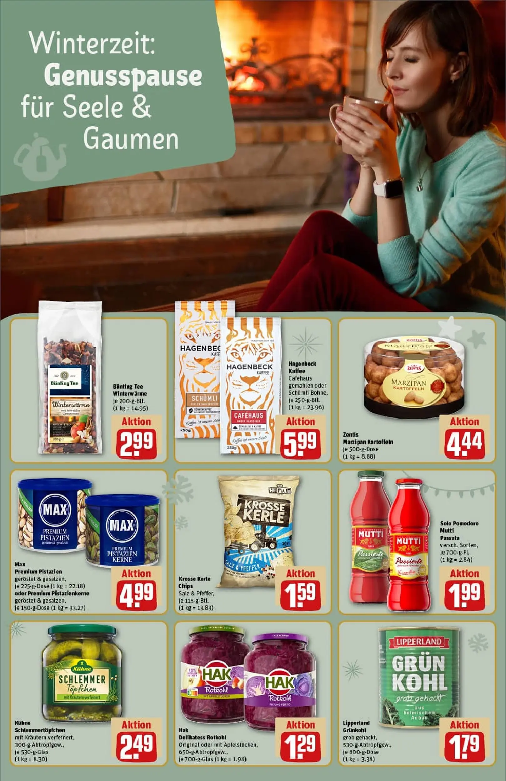 REWE Prospekt ab 01.12.2025 zum Blättern » Angebote | Seite: 18 | Produkte: Kartoffeln, Alpro, Zucker, Kuchen