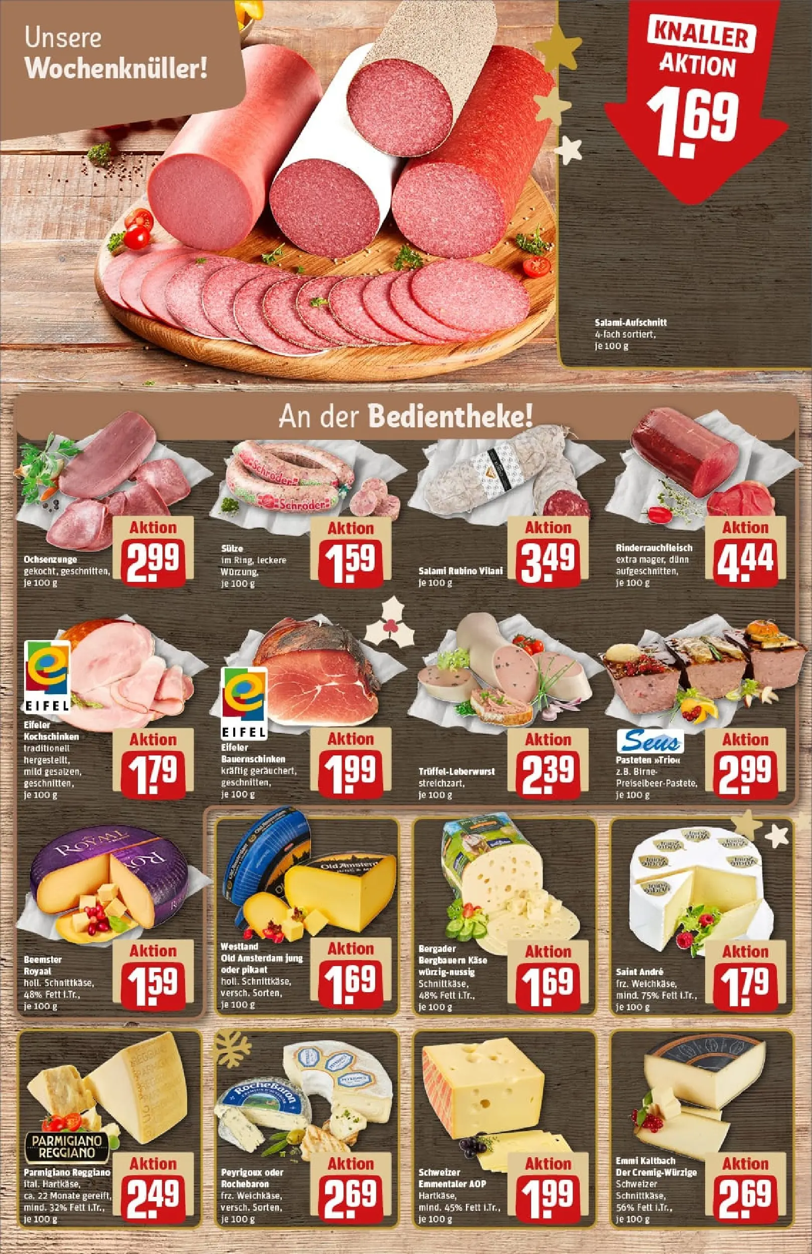 REWE Prospekt ab 01.12.2025 zum Blättern » Angebote | Seite: 11 | Produkte: Salakis, Serrano schinken, Schinken, Schafskase