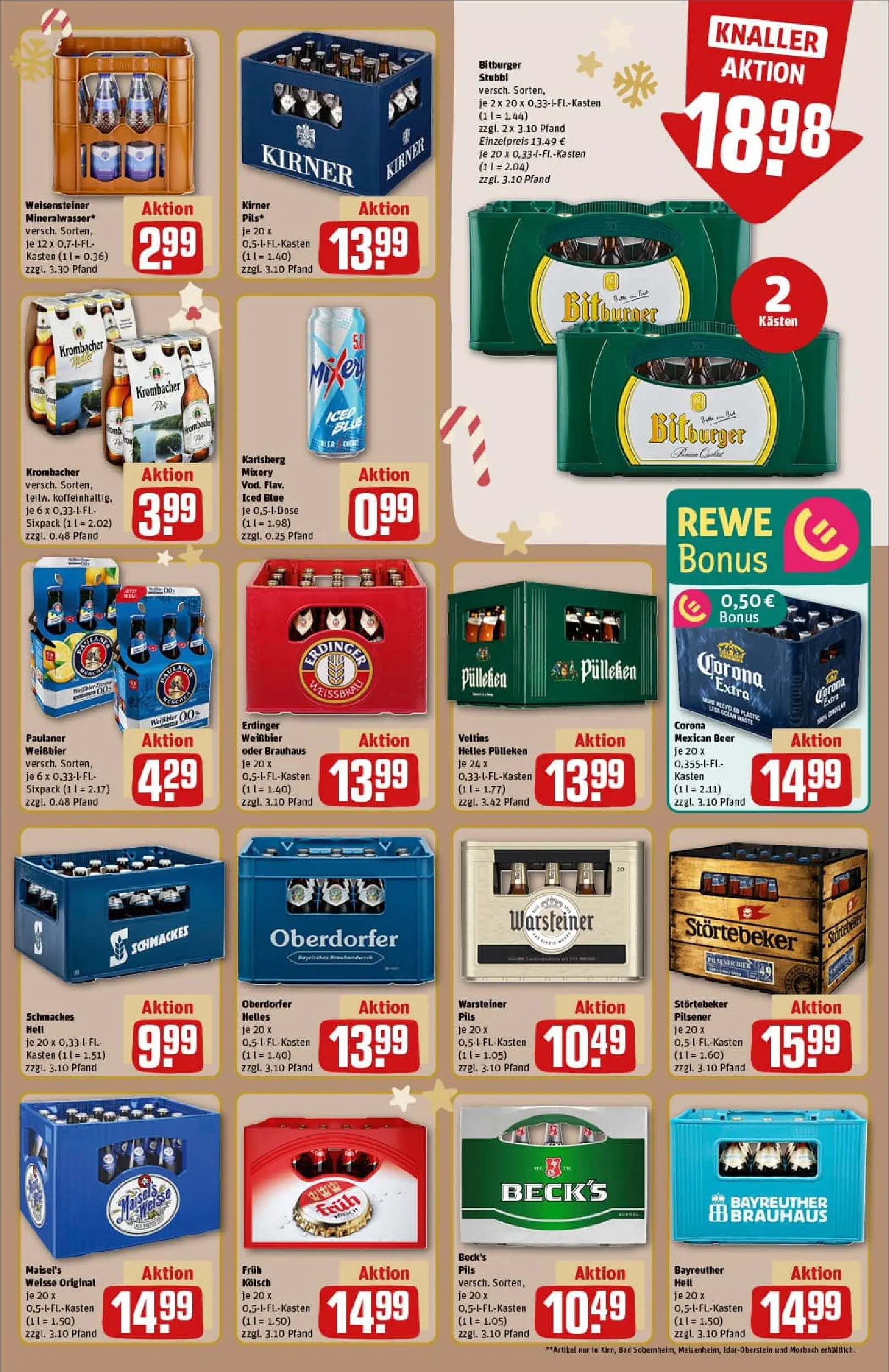 REWE Prospekt ab 01.12.2025 zum Blättern » Angebote | Seite: 23 | Produkte: Helles pulleken, Weißbier, Bad, Mixery