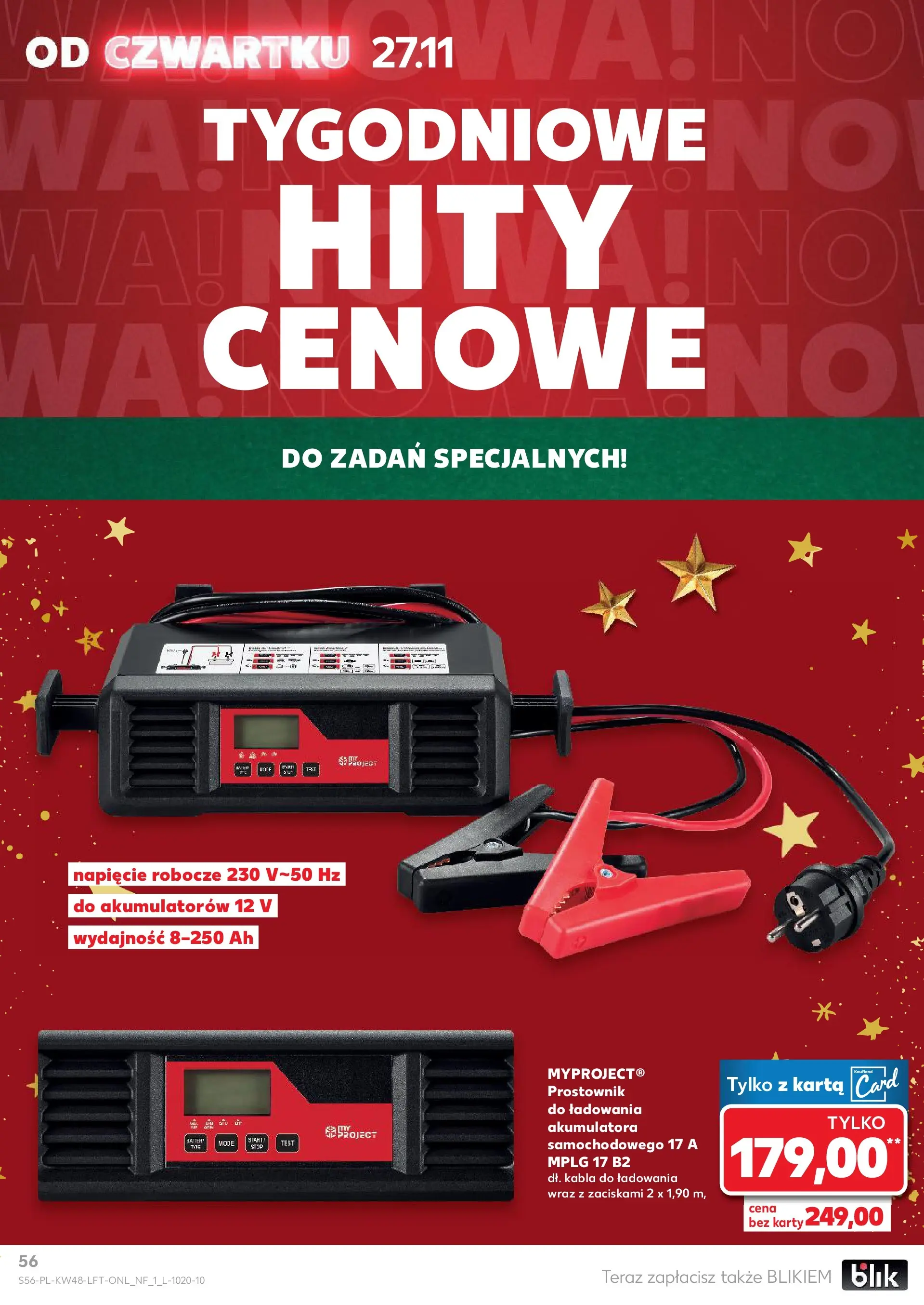 Kaufland gazetka od 27.11.2025 - od jutra PDF | Strona: 56 | Produkty: Karta, Prostownik